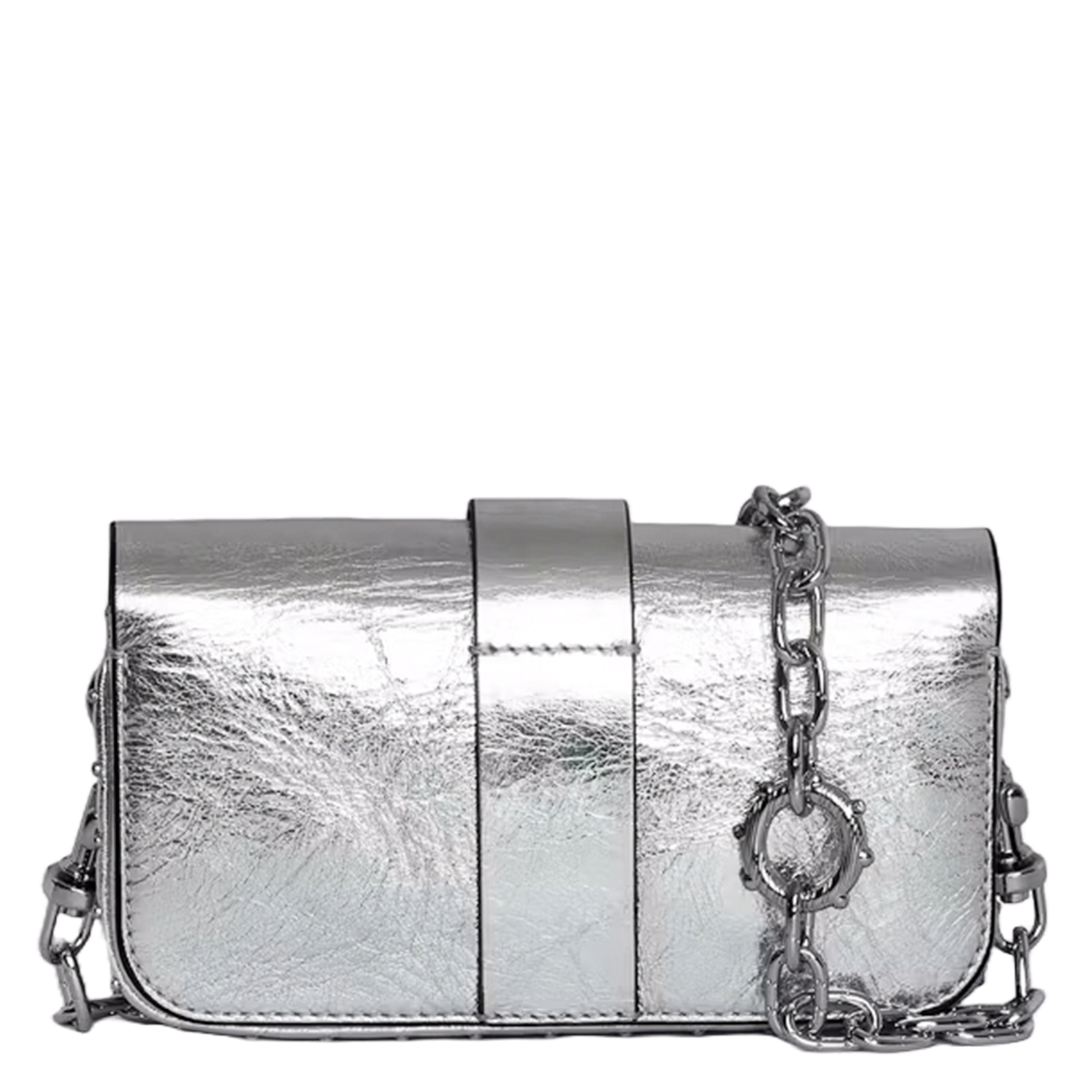 Leather shoulder bag ZADIG&VOLTAIRE Grey