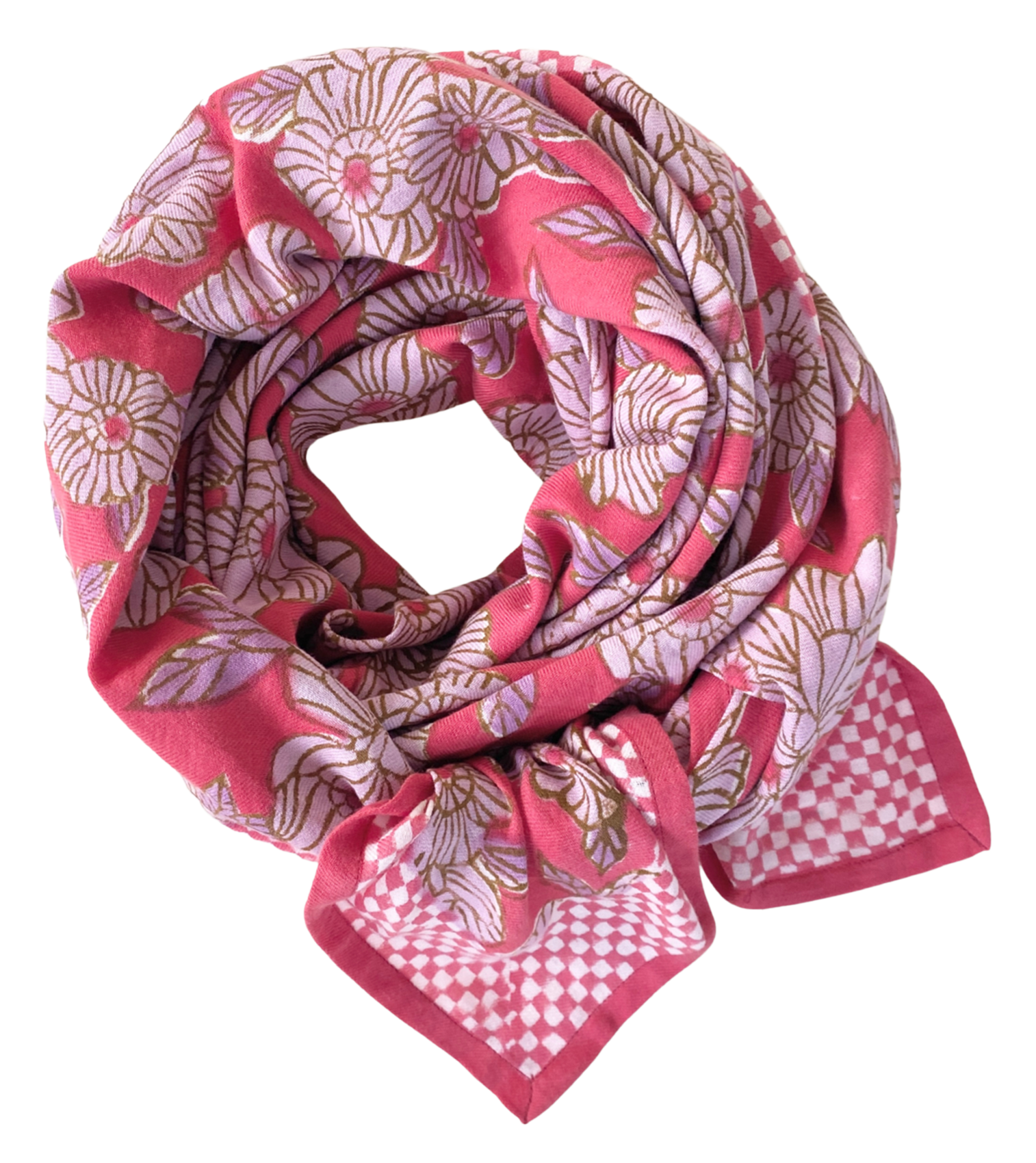 Foulard en coton  APACHES COLLECTIONS Violet