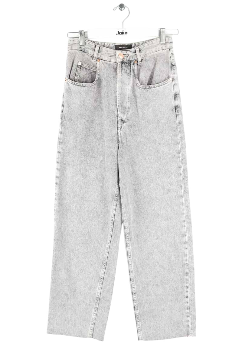 Cotton straight jeans ISABEL MARANT - Seconde Main Grey