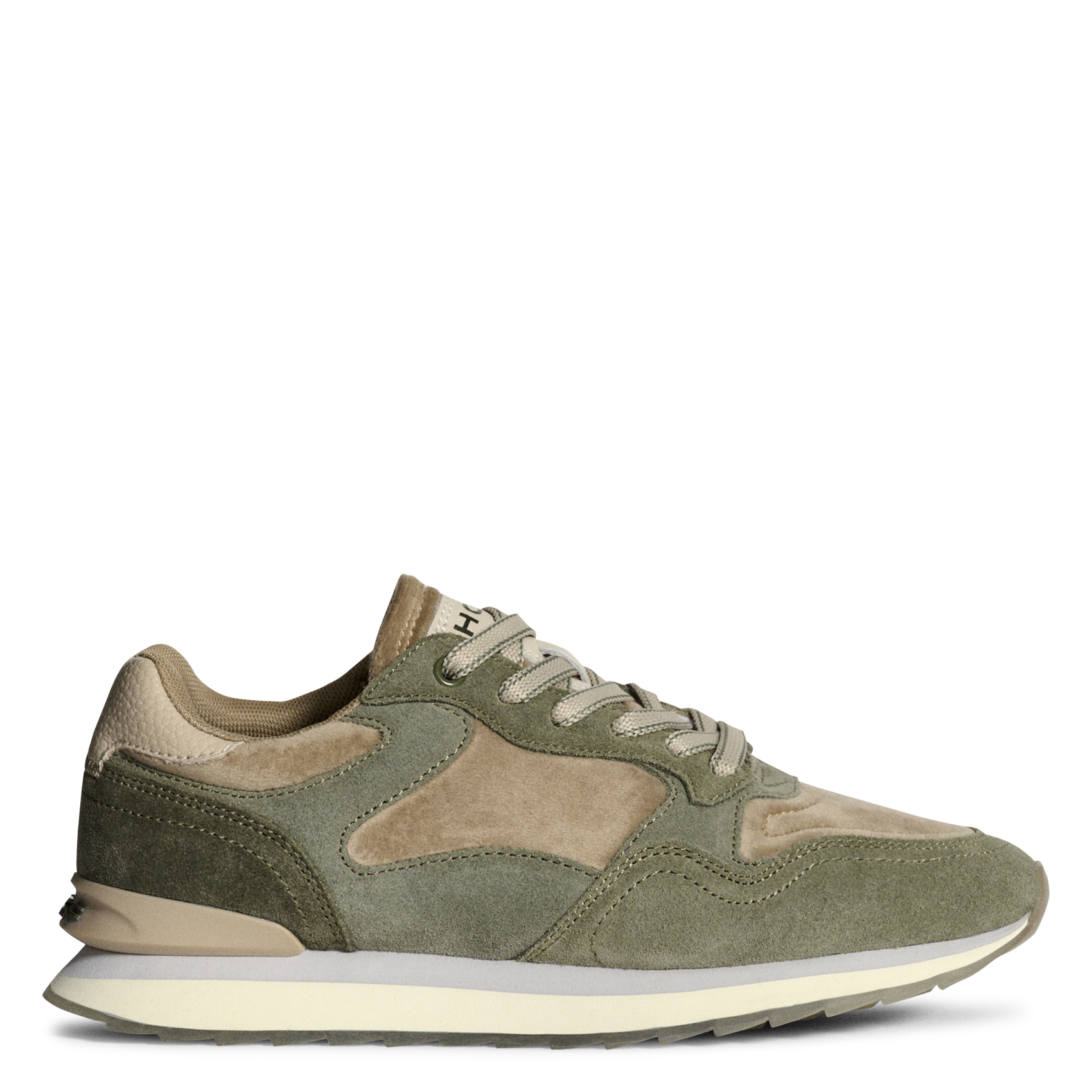 Contrasting leather-effect low-top sneakers HOFF Green