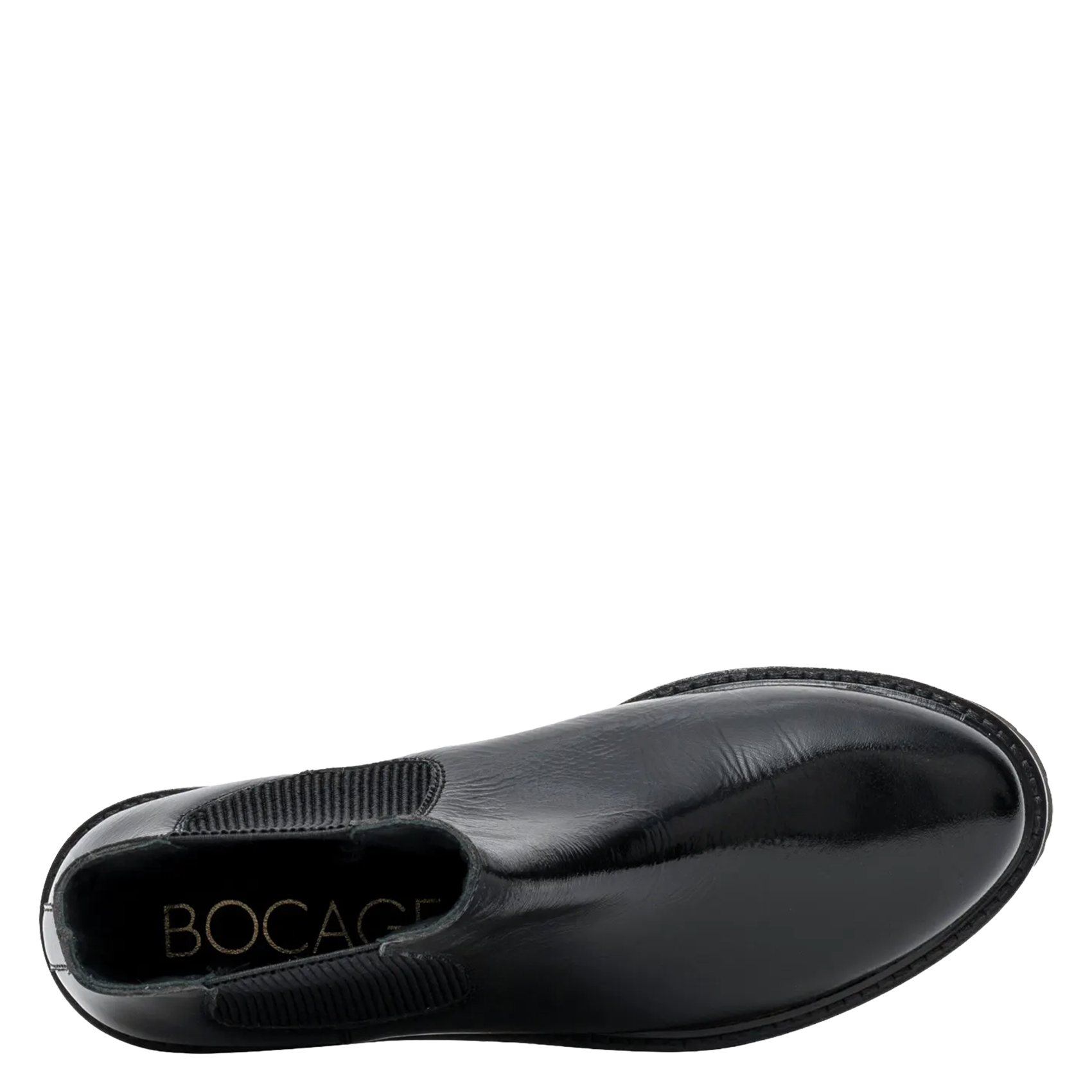 Ariana Bis patent leather ankle boots BOCAGE Black