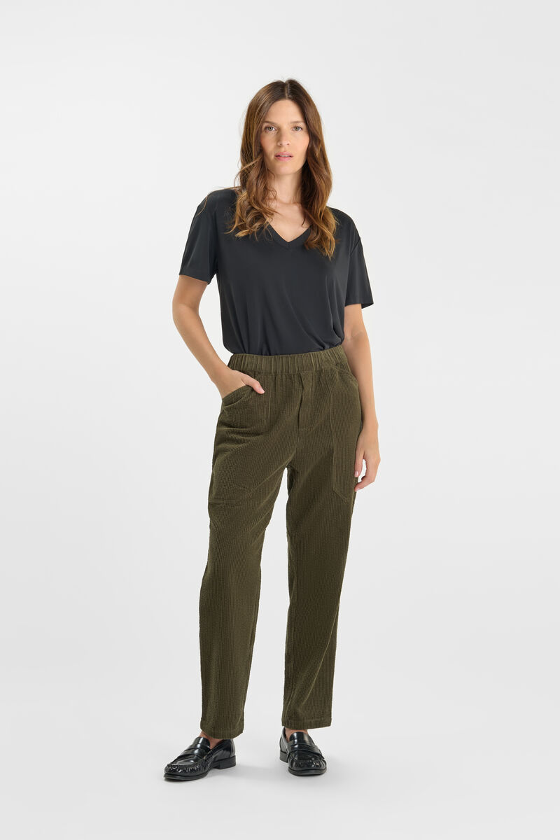 Straight pants LE TEMPS DES CERISES Khaki