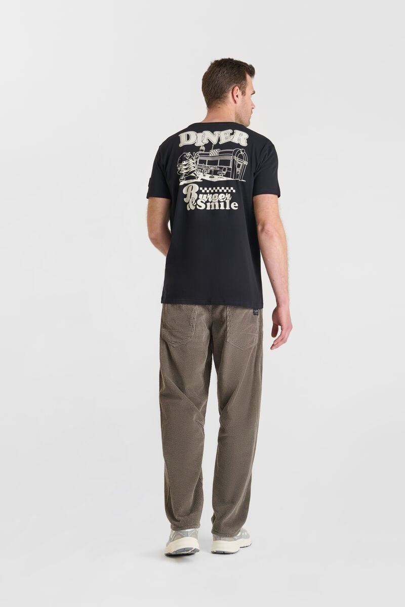 Tommy Badge T-shirt LE TEMPS DES CERISES Black