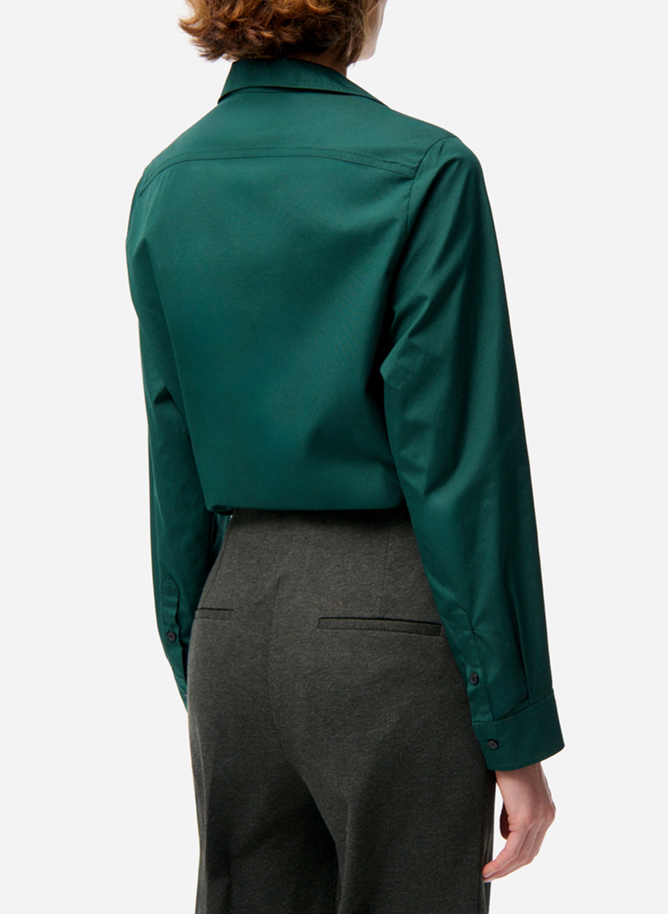 Capri plain oversized shirt VANESSA BRUNO Green