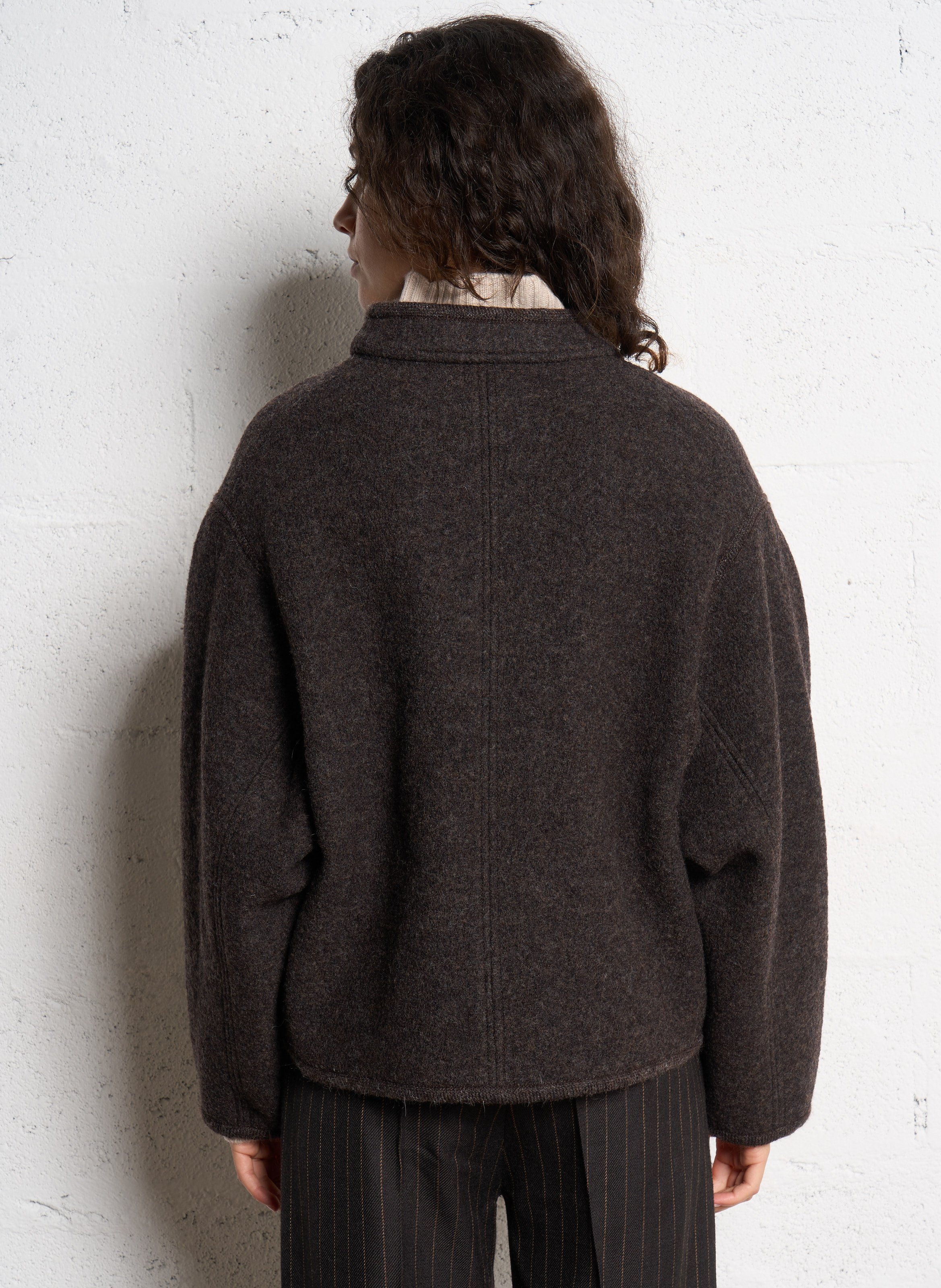 Recht, wollen jasje SOEUR Bruin