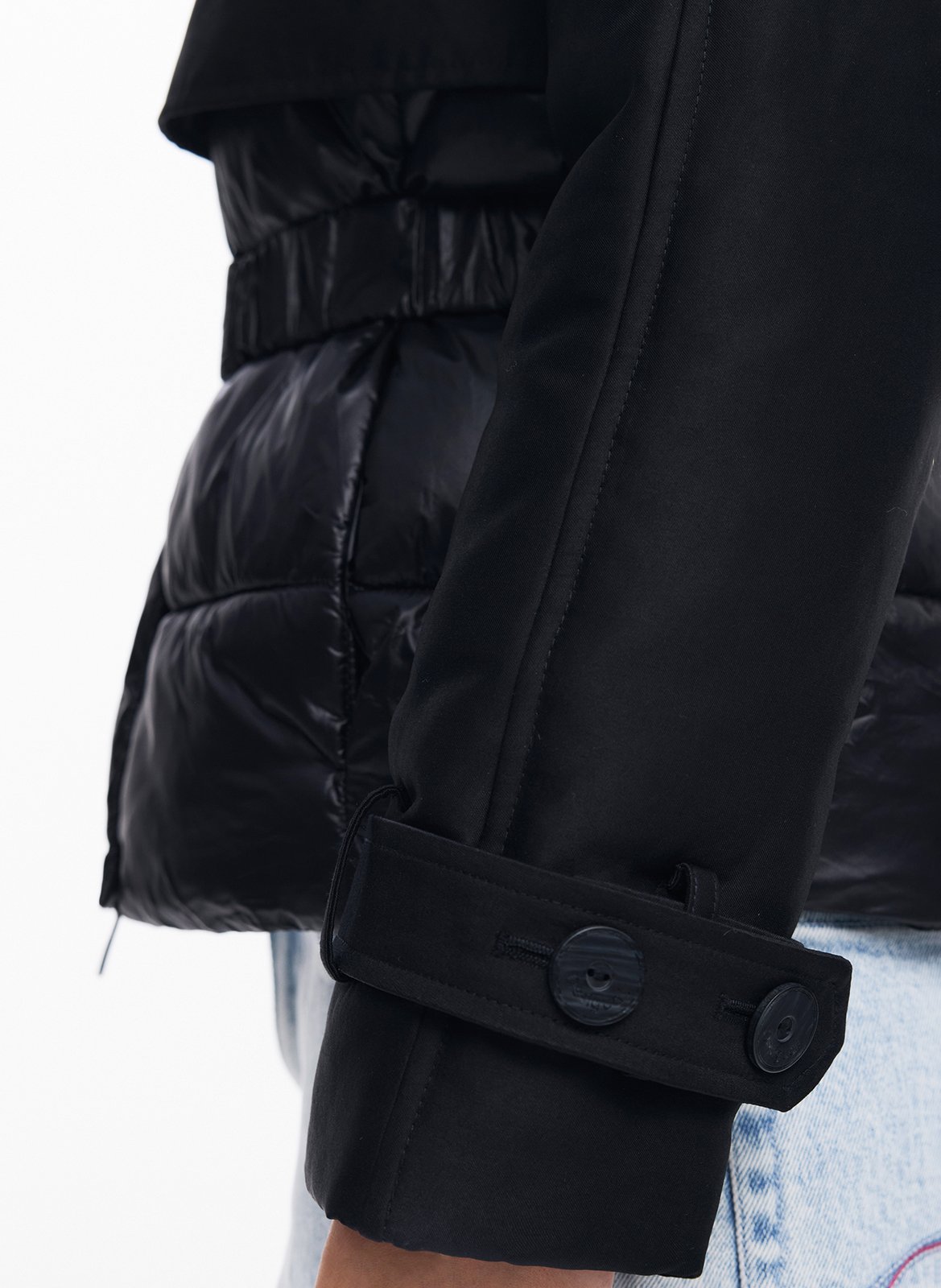 Veste matelassée à ceinture  DESIGUAL Marron