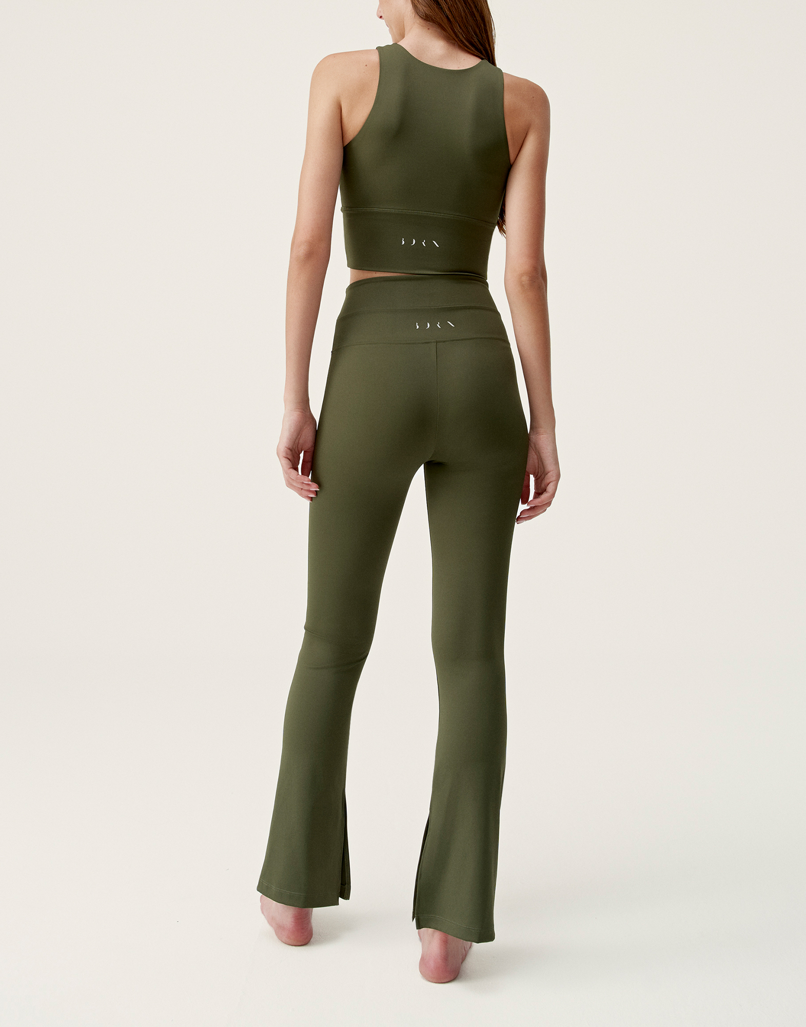 Performance long sports leggings BORN LIVING YOGA Green