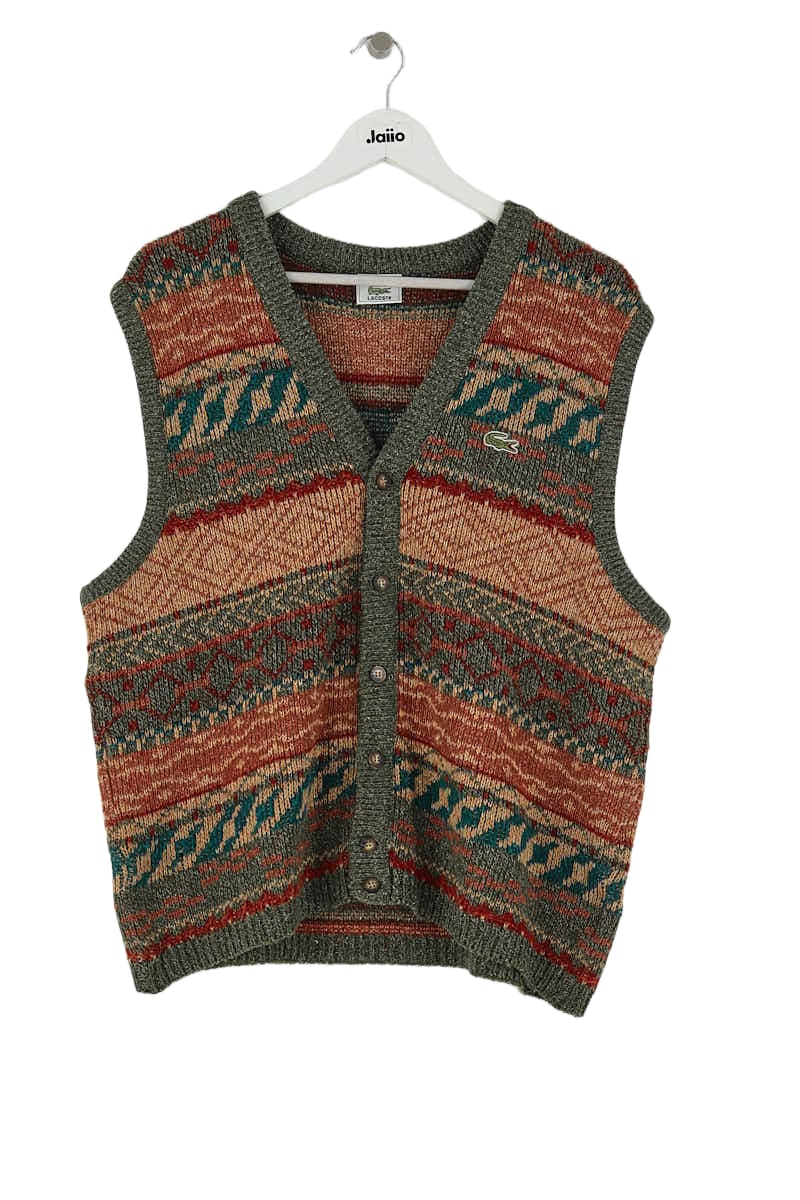 Cardigan LACOSTE - SECONDE MAIN Brown