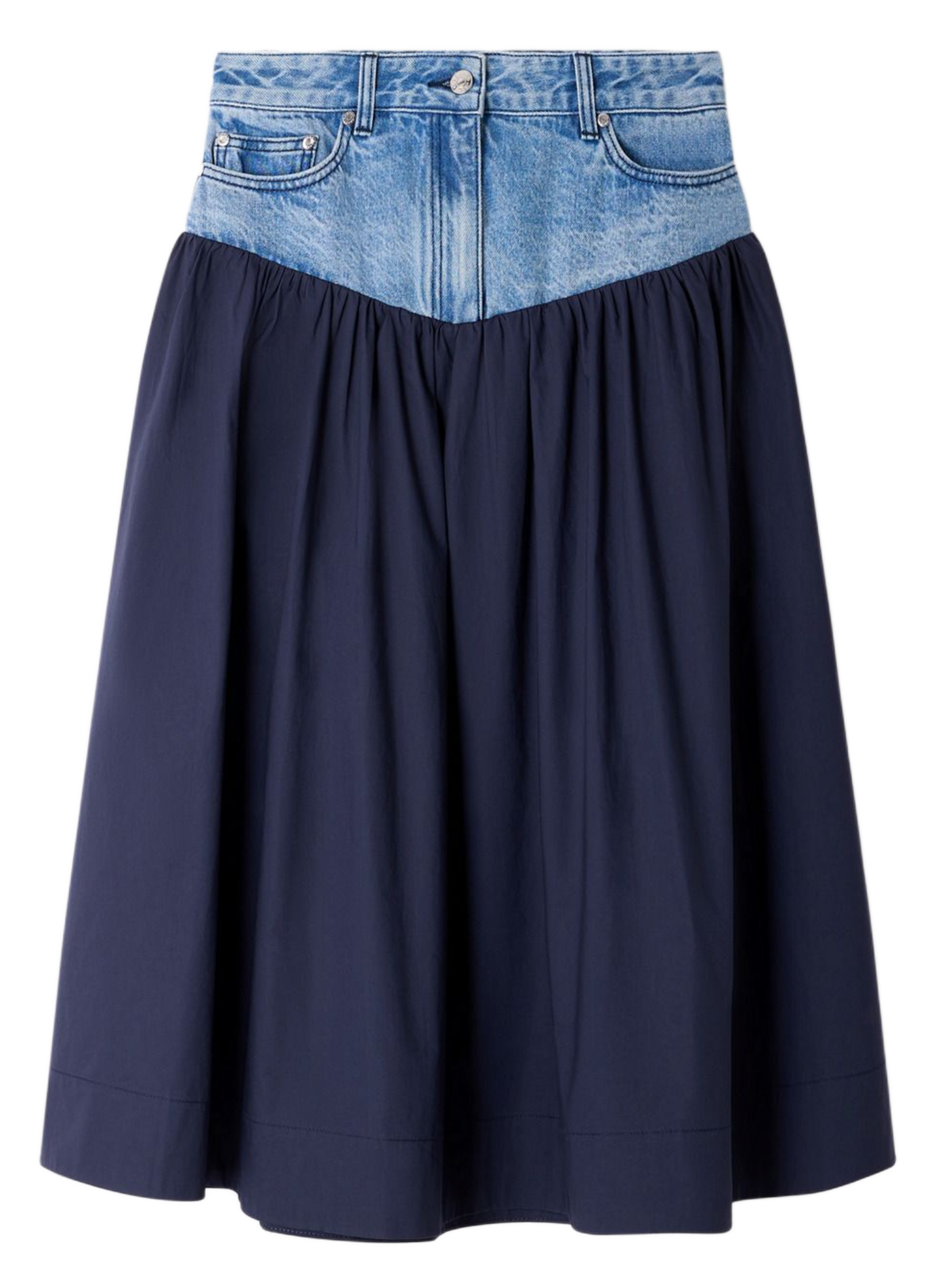 Halflange, gerende rok SANDRO Blauw