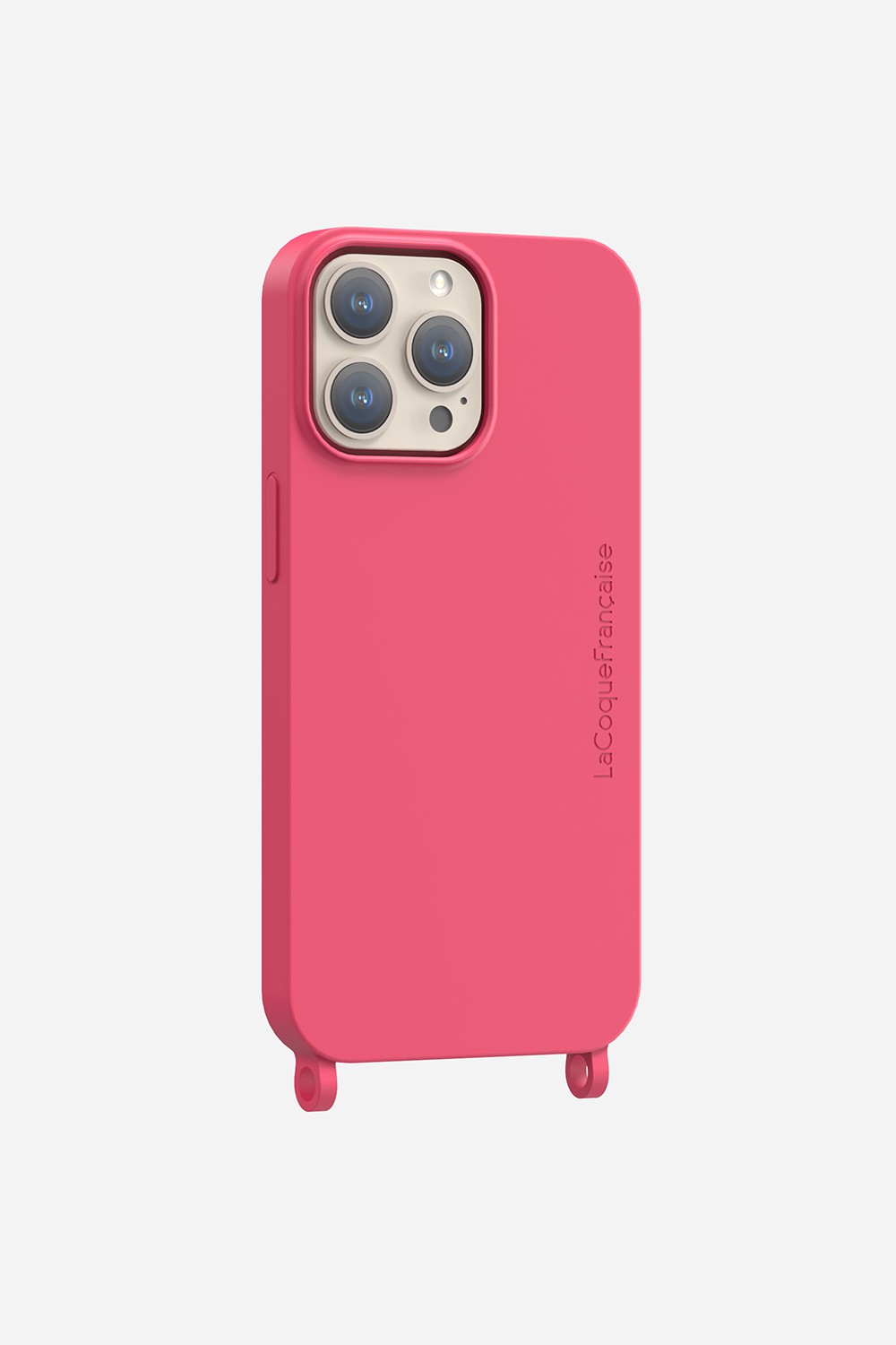Soft touch phone case with rings for iPhone 13 Pro LA COQUE FRANCAISE Pink