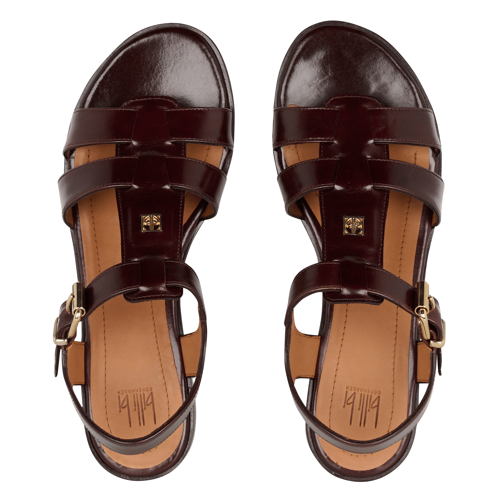 Riemchensandalen aus Leder BILLI BI Braun