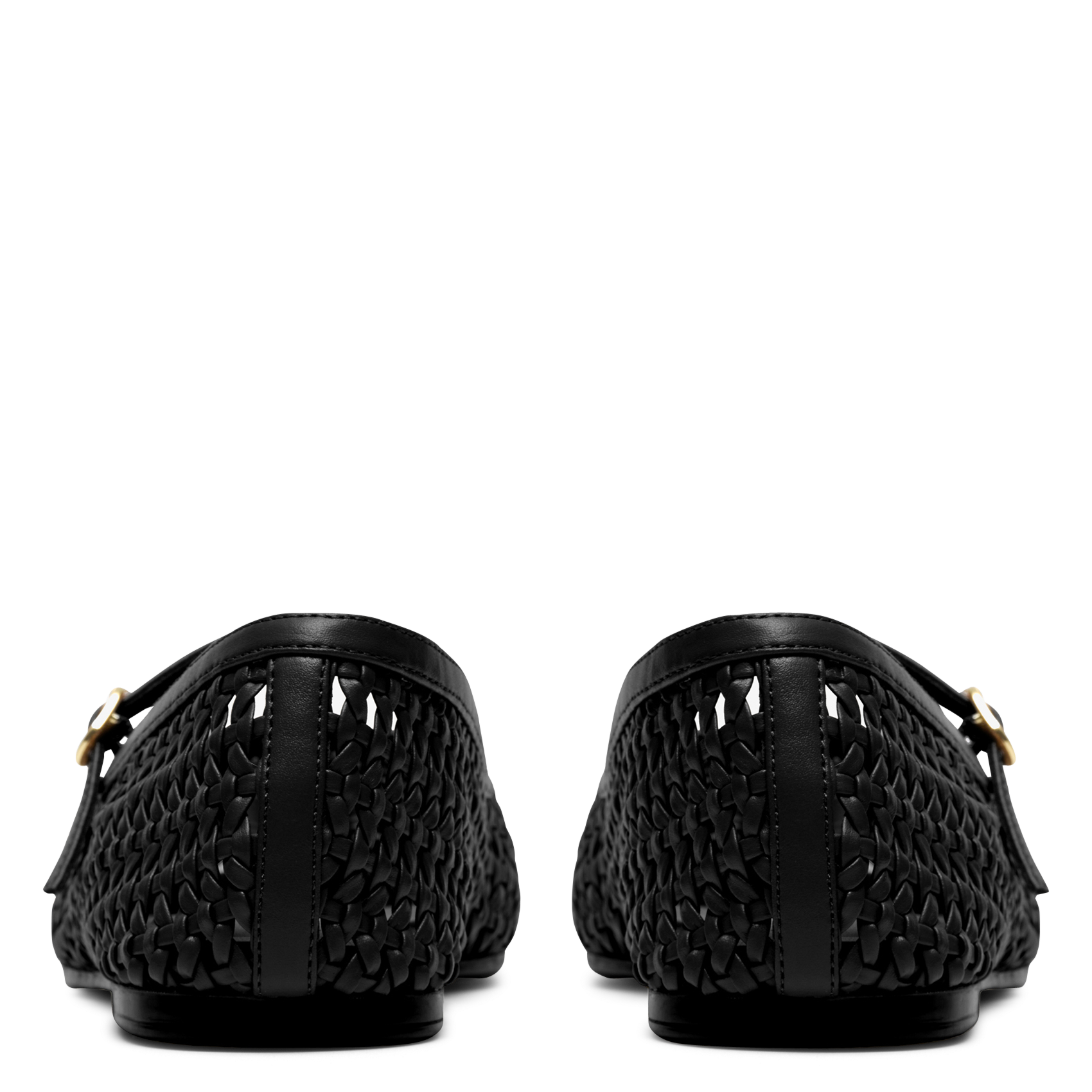 Gevlochten ballerina's CLARKS Zwart