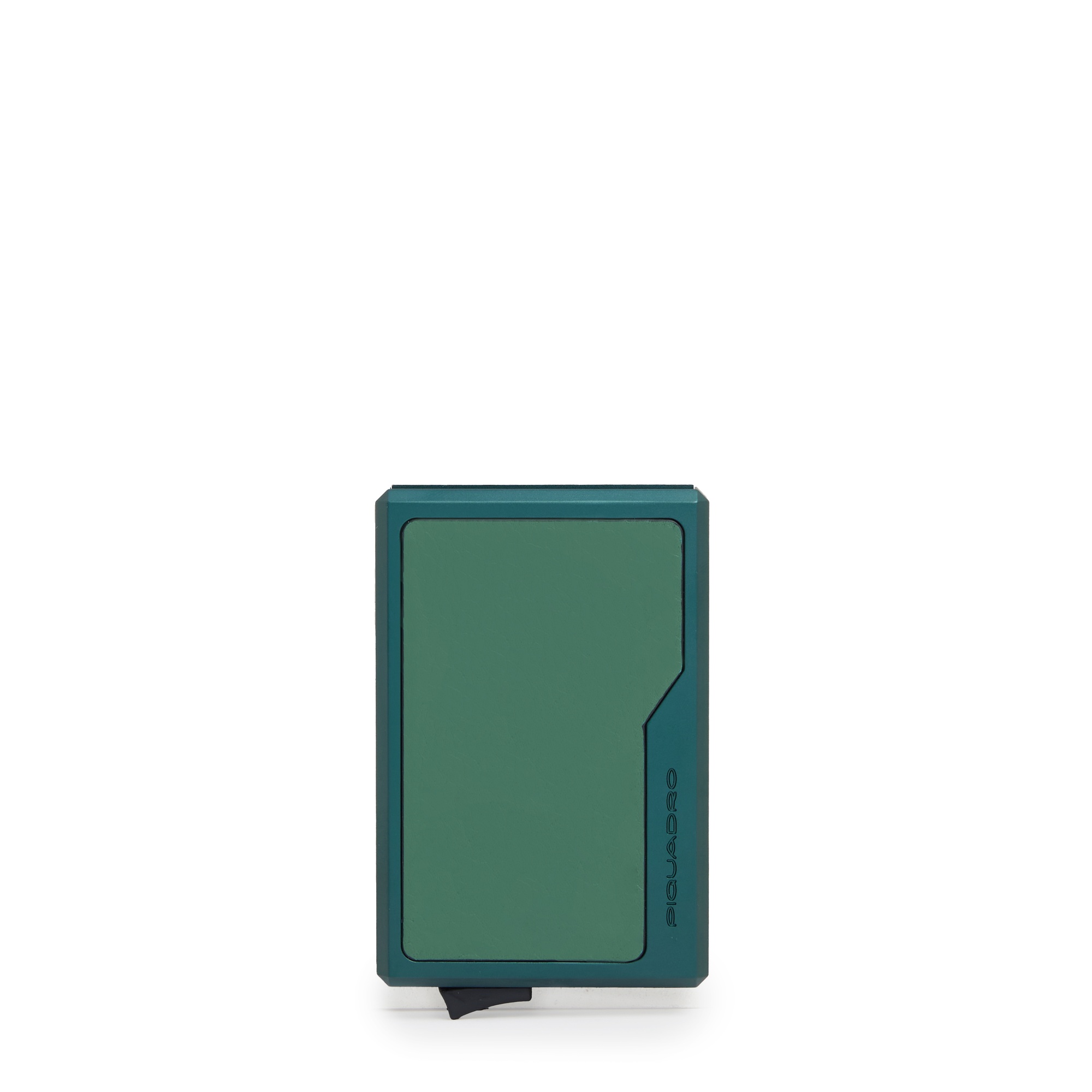 Magsafe automatic aluminum cardholder PIQUADRO Green