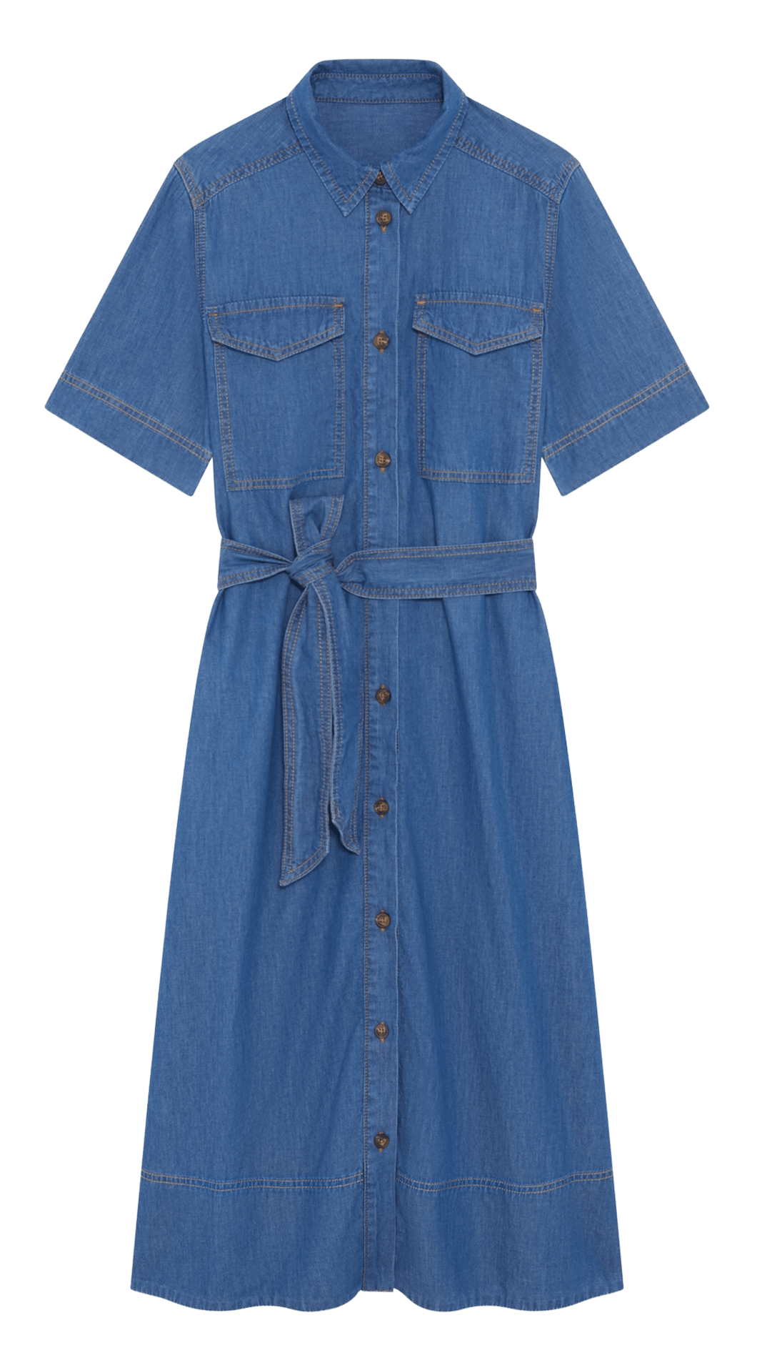 Hemdblusenkleid - aus Denim PABLO Blau