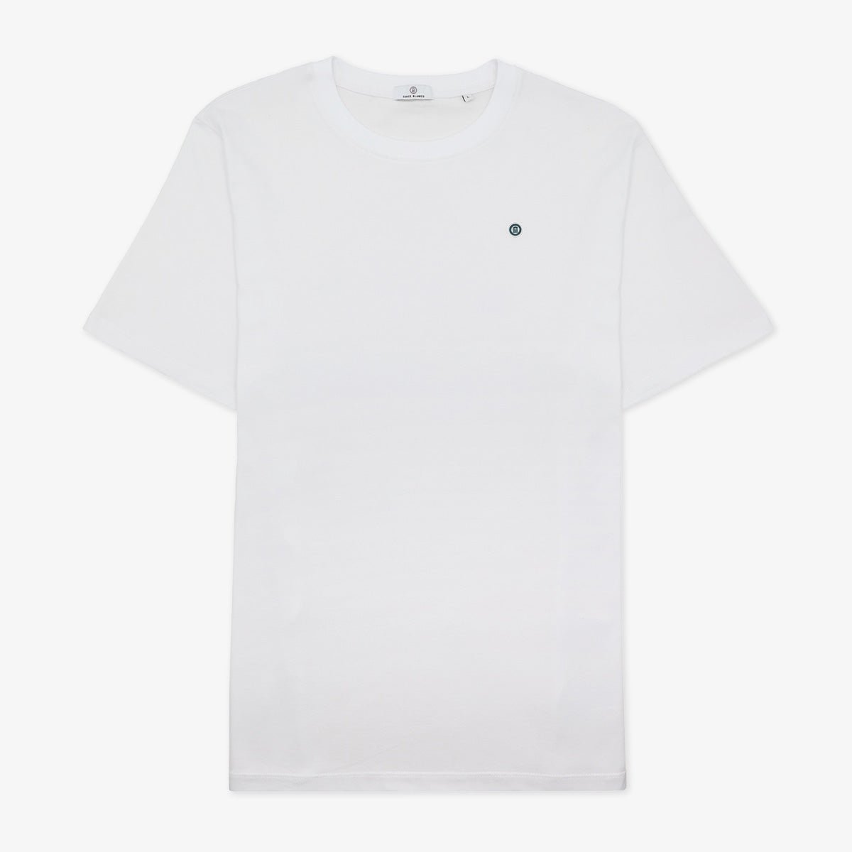 Round neck T-shirt with chili peppers printed on the back in cotton. SERGE BLANCO White
