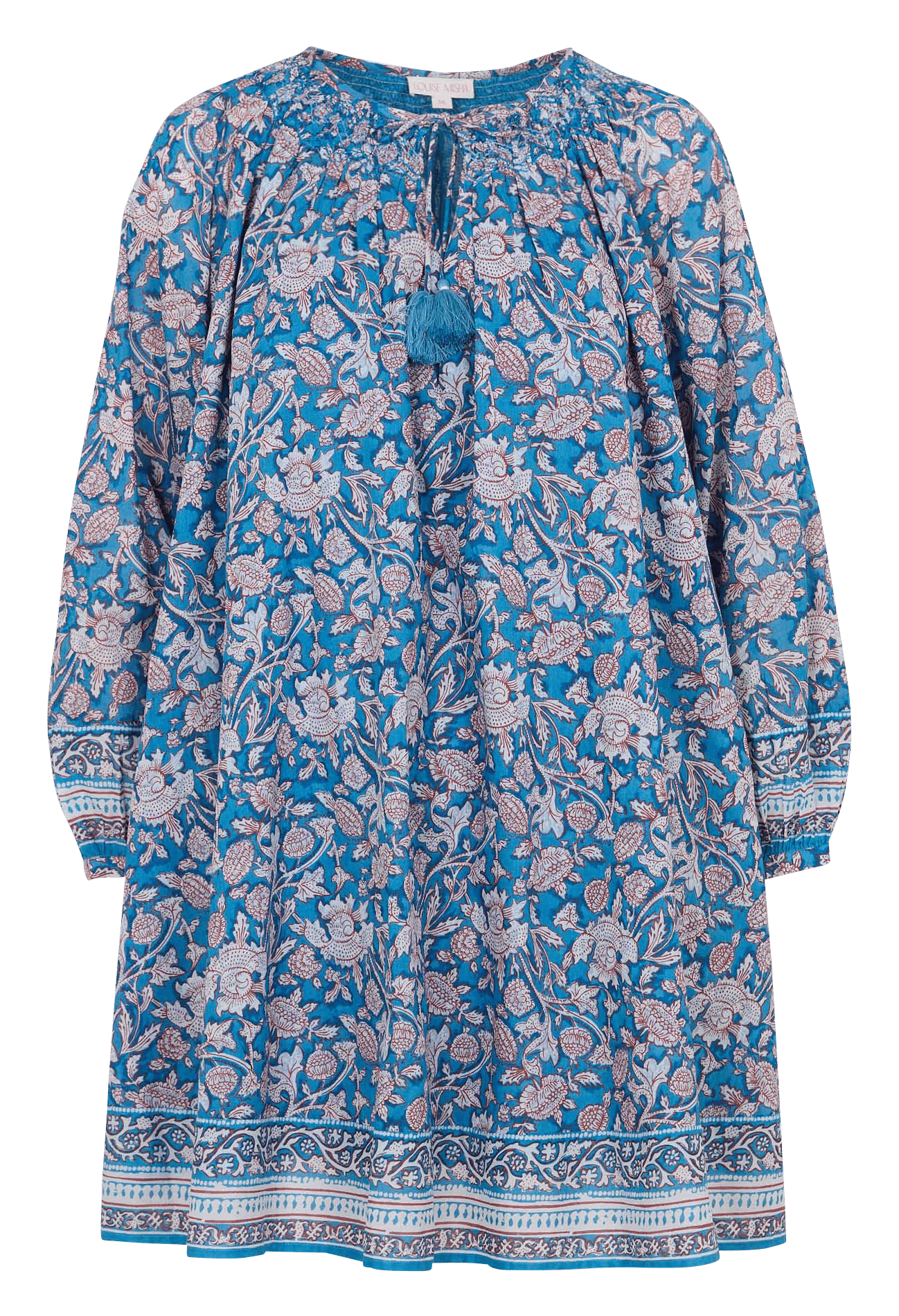 Short loose-fitting dress in organic cotton LOUISE MISHA Multicolored