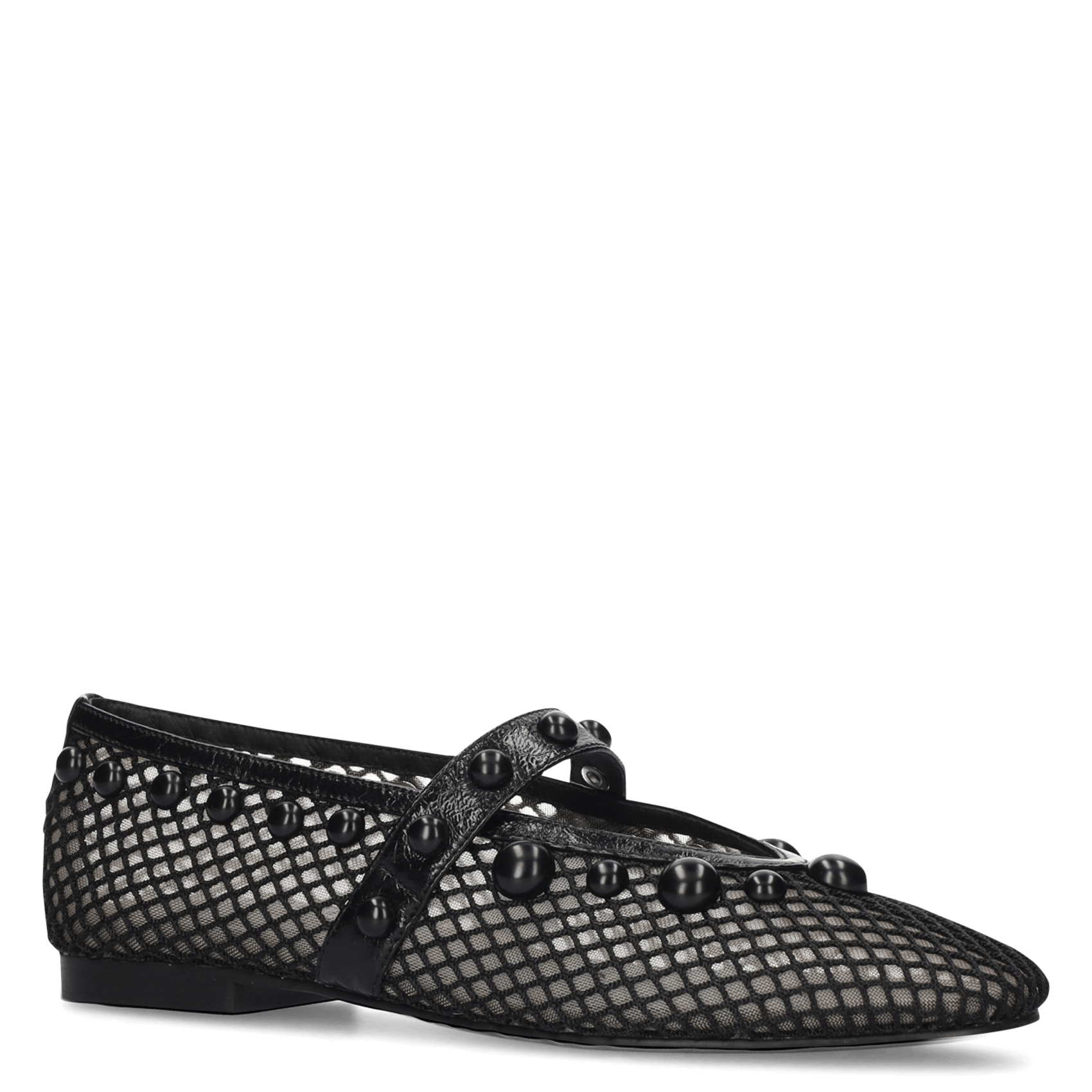 Ballerines plates à détails métalliques BIBI LOU Noir