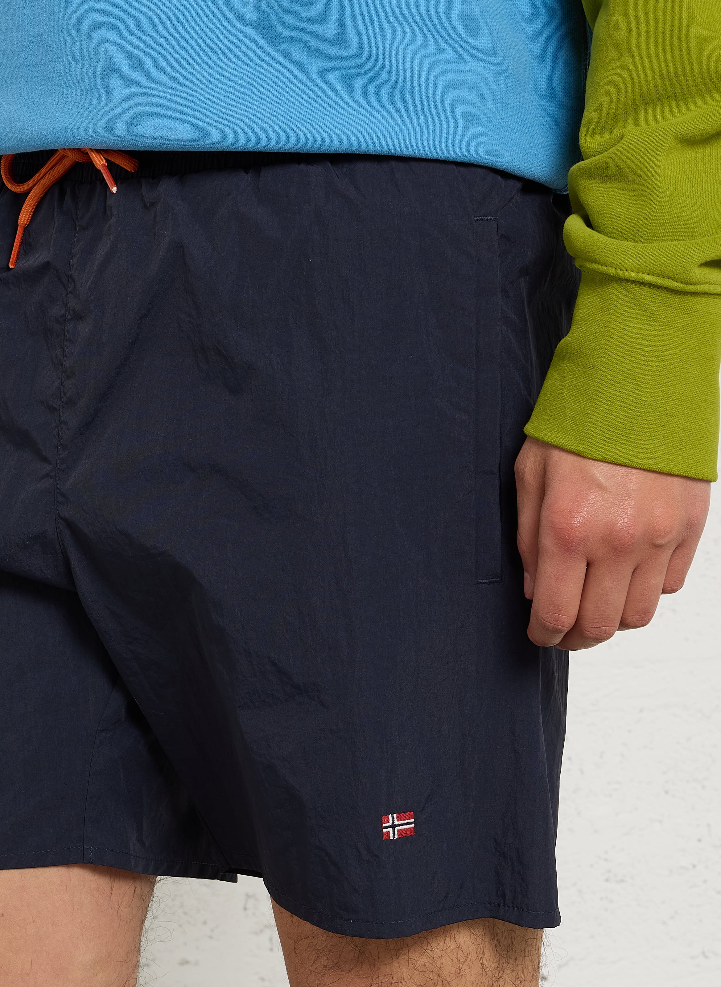 Short droit brodé NAPAPIJRI Bleu