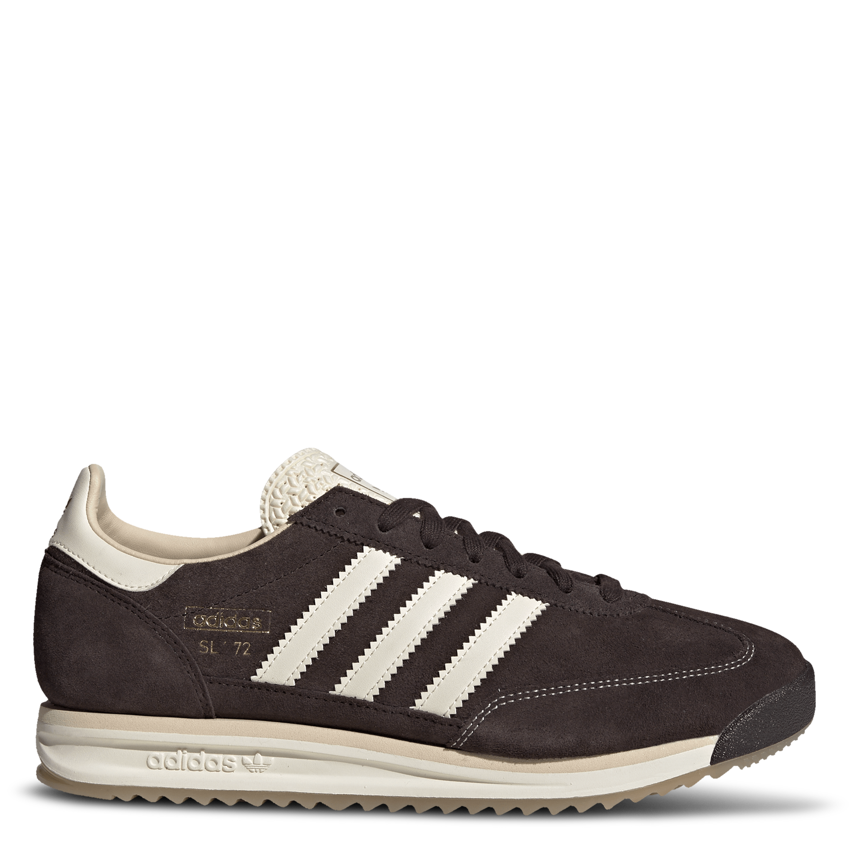 Baskets basses en cuir ADIDAS Marron