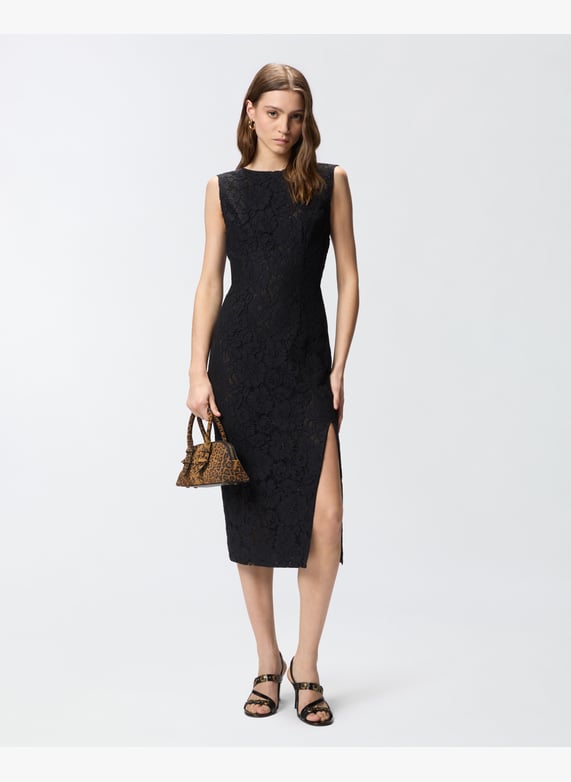 pinko open back dress Pinko Long Rhinestone Embellished Slip Dress