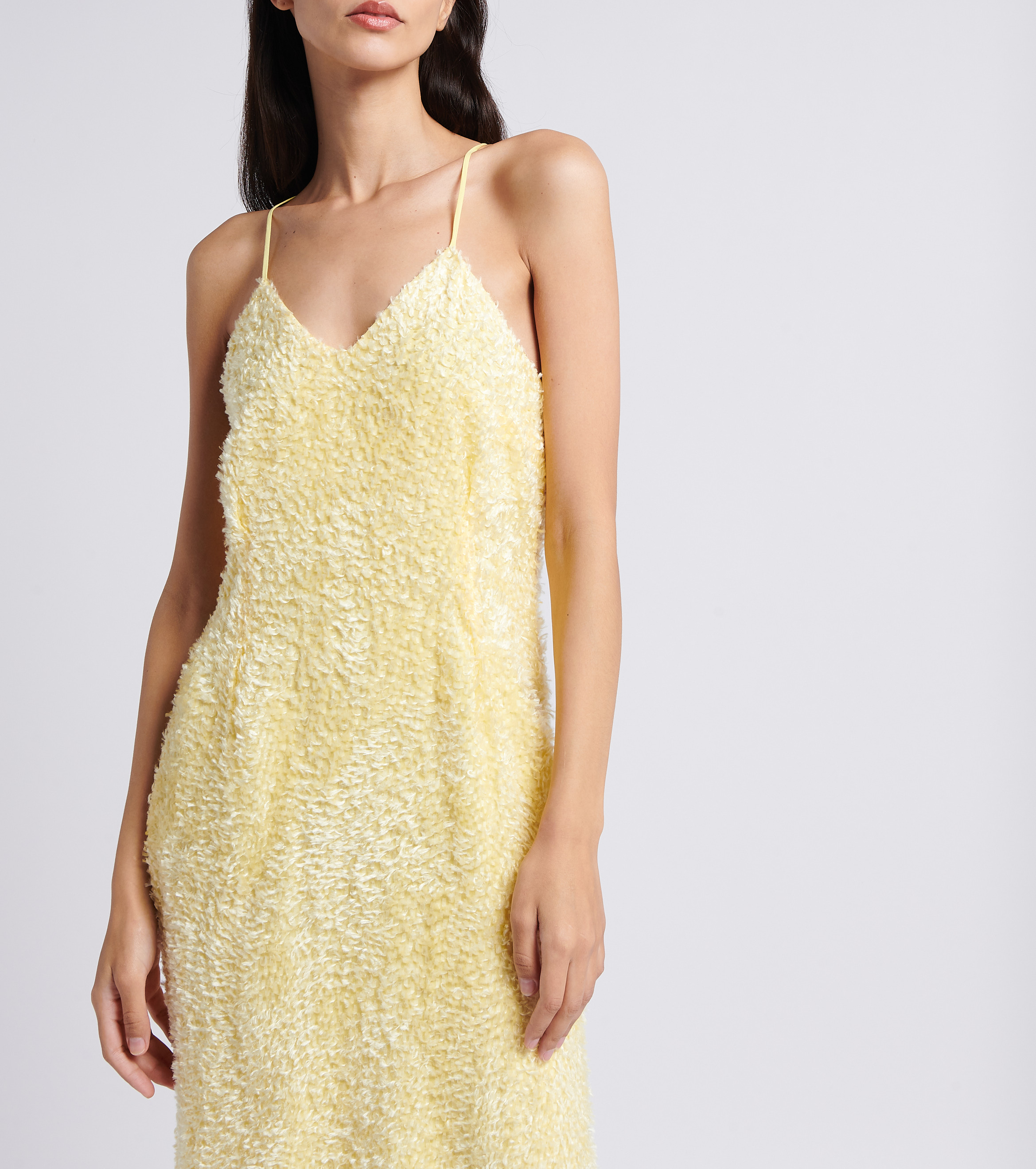 Long V-neck dress MARGAUX LONNBERG Yellow