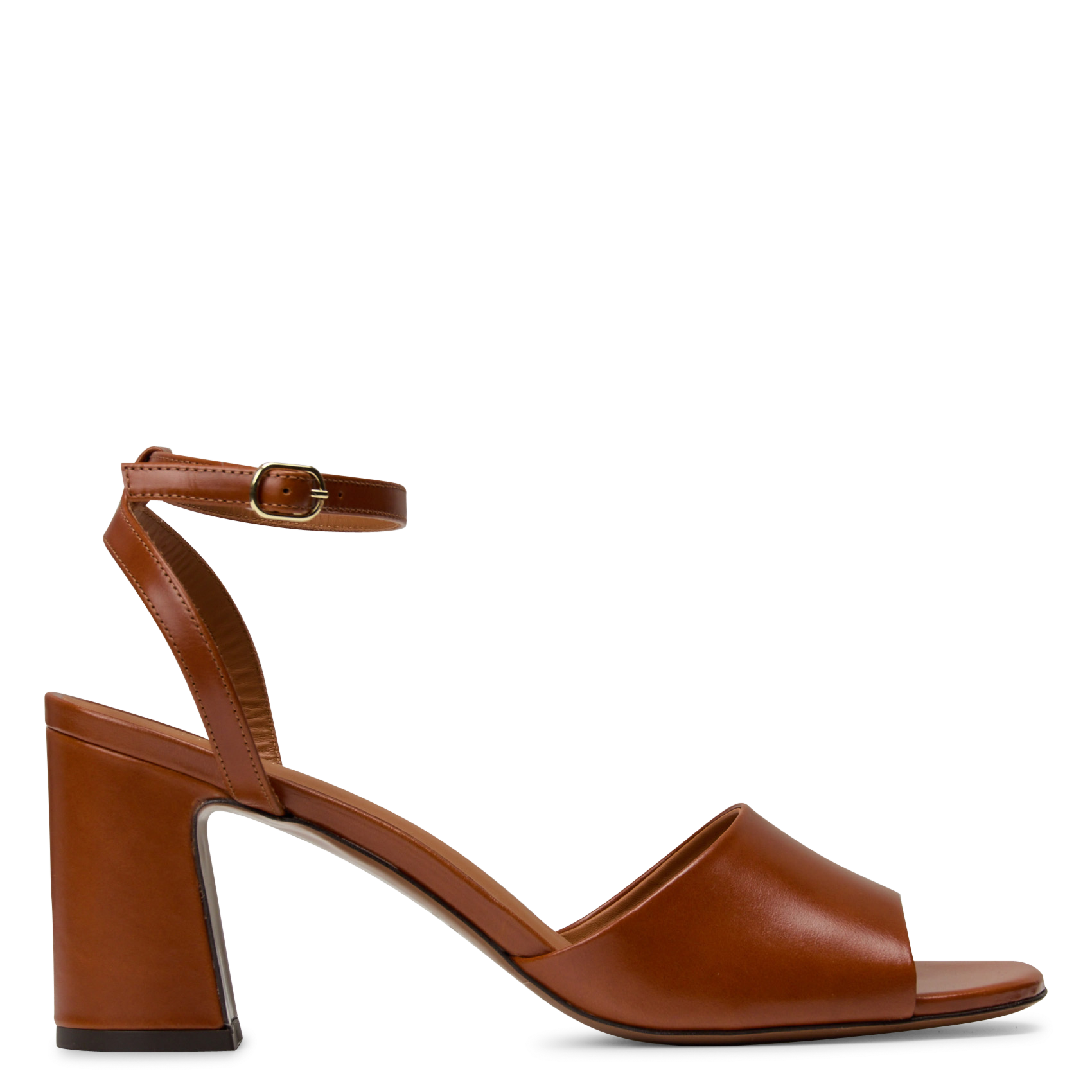 Halfhoge, leren sandalen RIVECOUR Bruin