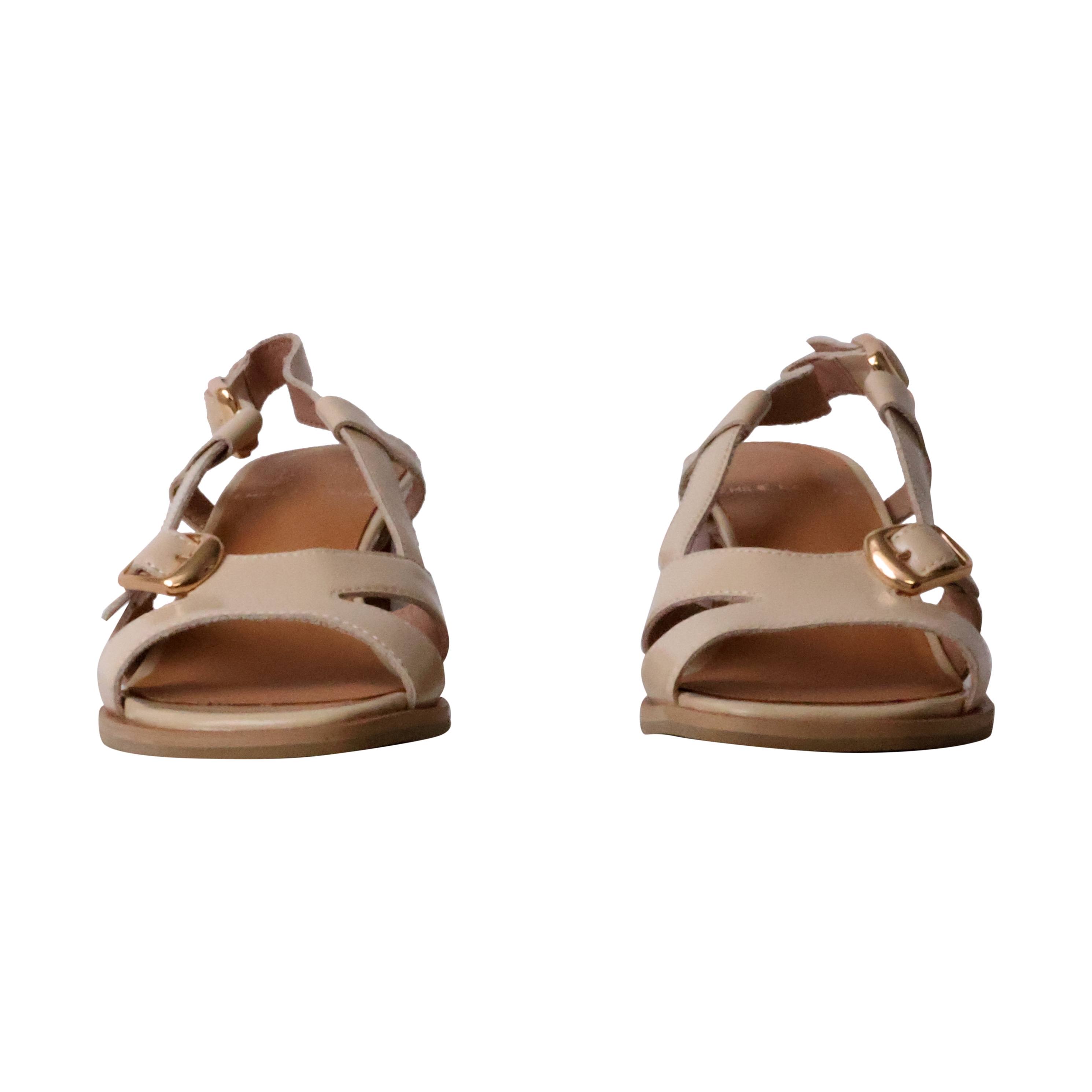 Sandales à talon cuir  hawa EMILIE KARSTON Beige