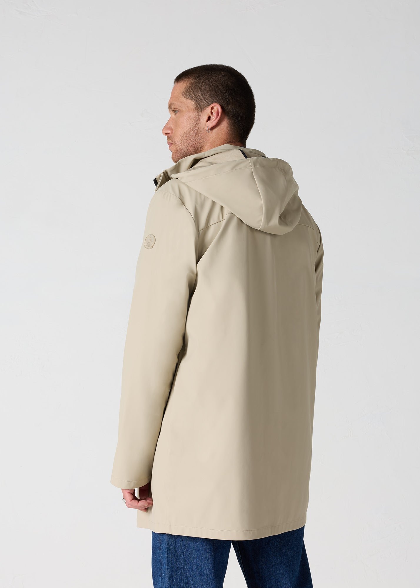Unisex mid-length raincoat Denis JOTT Beige