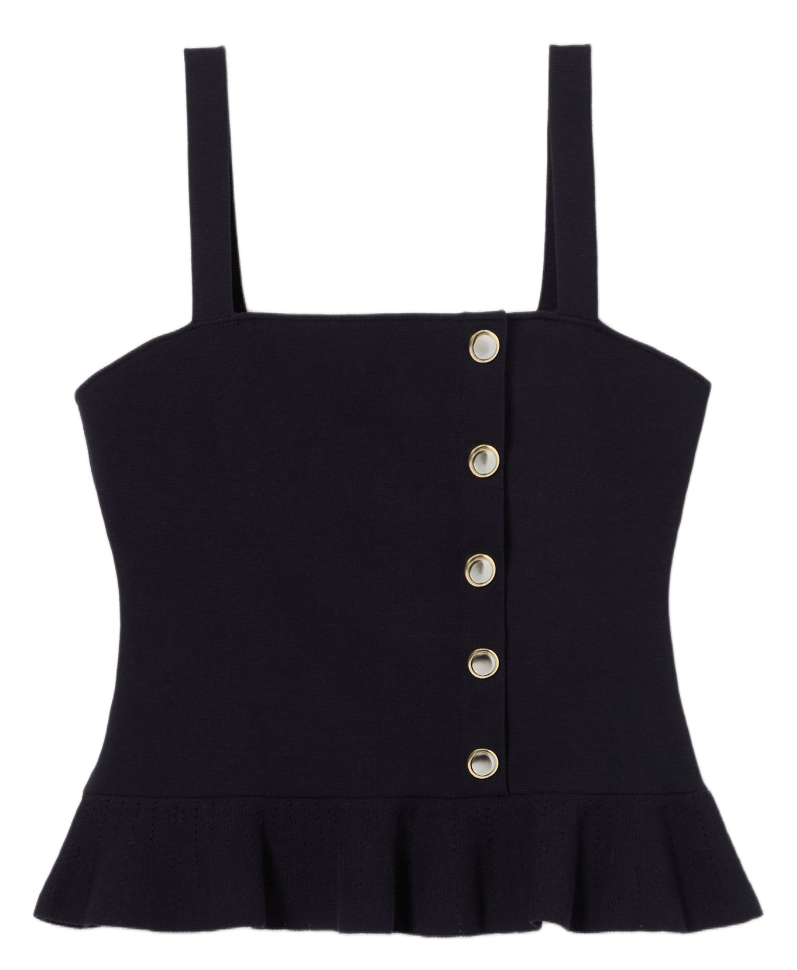 Top court en maille CLAUDIE PIERLOT Bleu