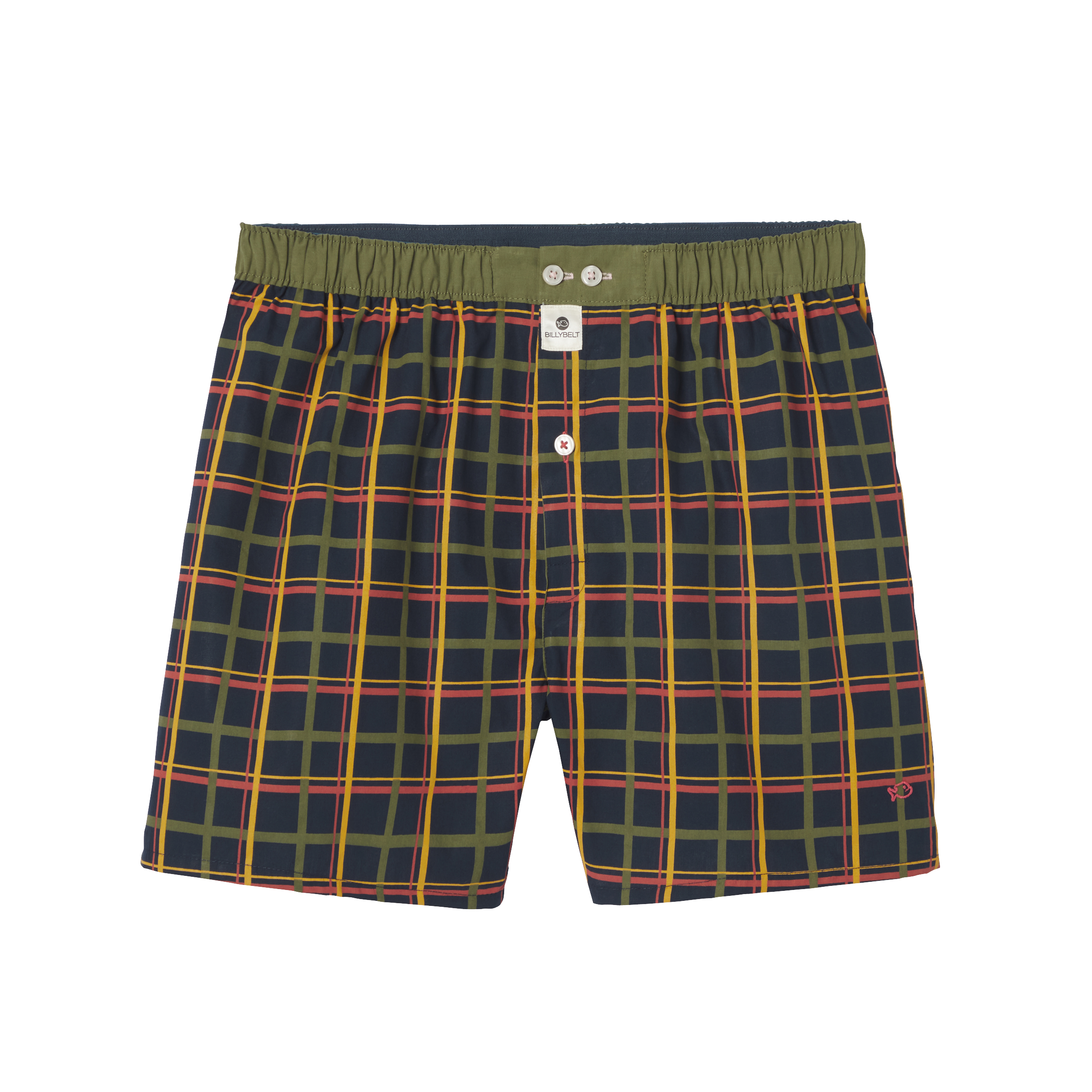 Organic cotton boxer shorts BILLYBELT Green