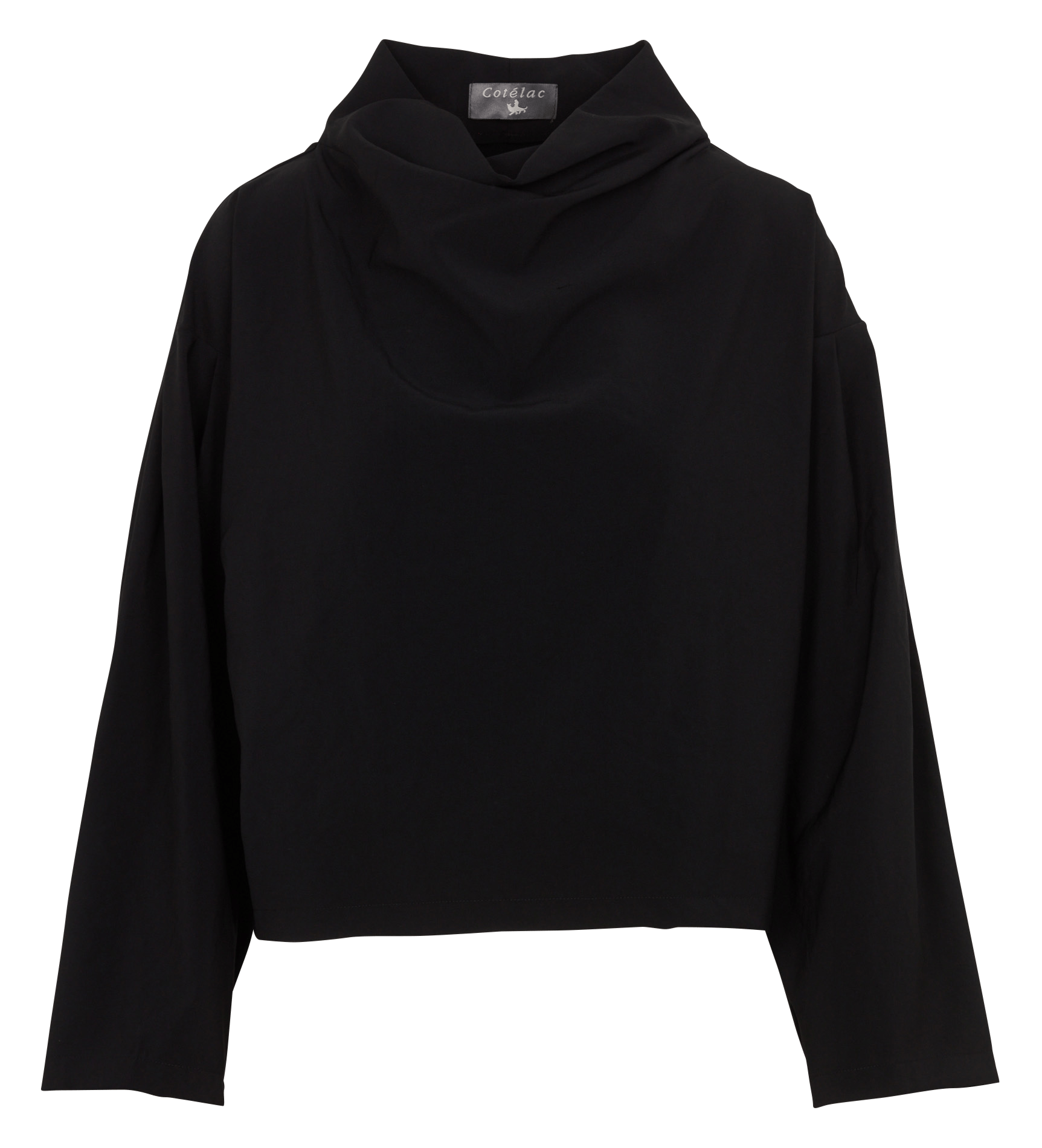 Oversized long-sleeve blouse COTELAC Black