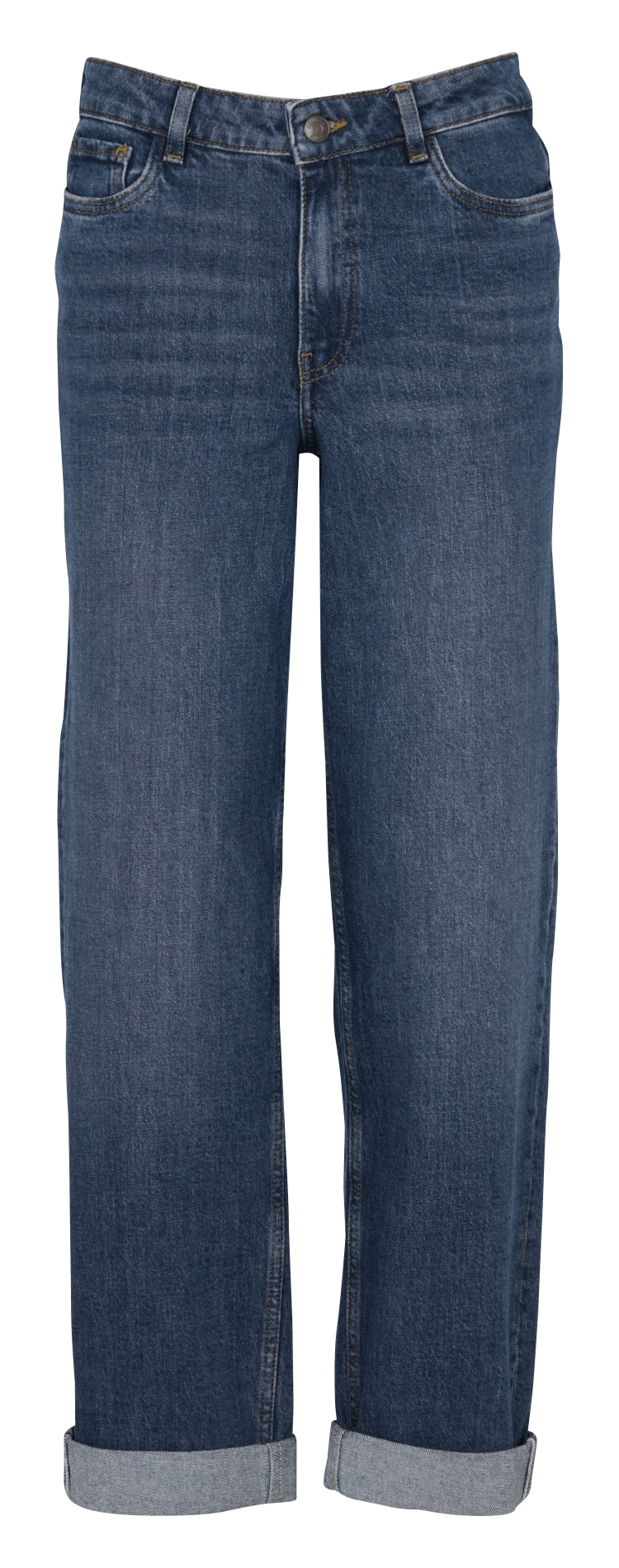 Cotton-blend straight-leg jeans MAISON 123 Blue