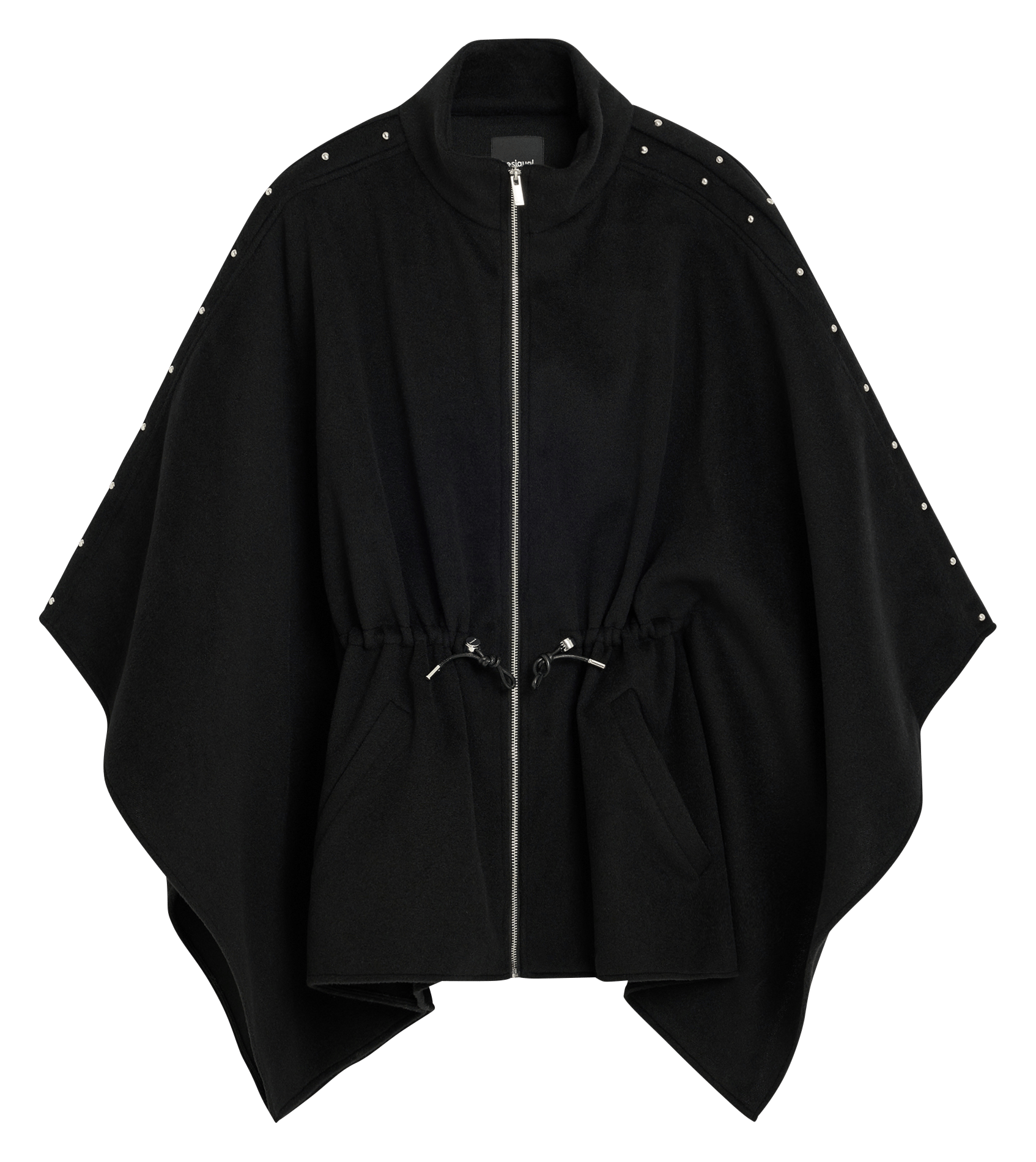 Oversized coltrui poncho DESIGUAL Zwart