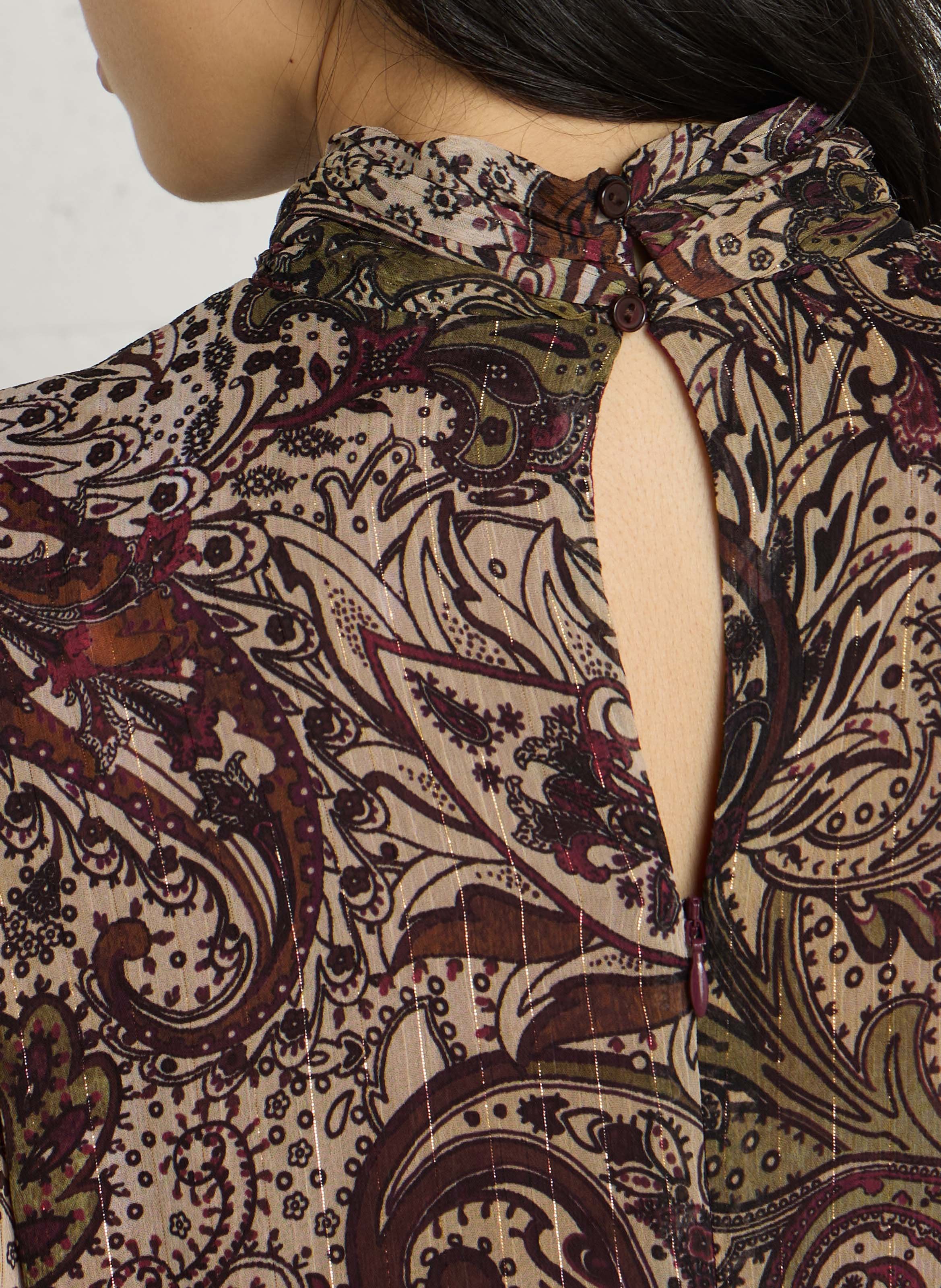 Langes, langes Kleid mit Print SUD EXPRESS Rot