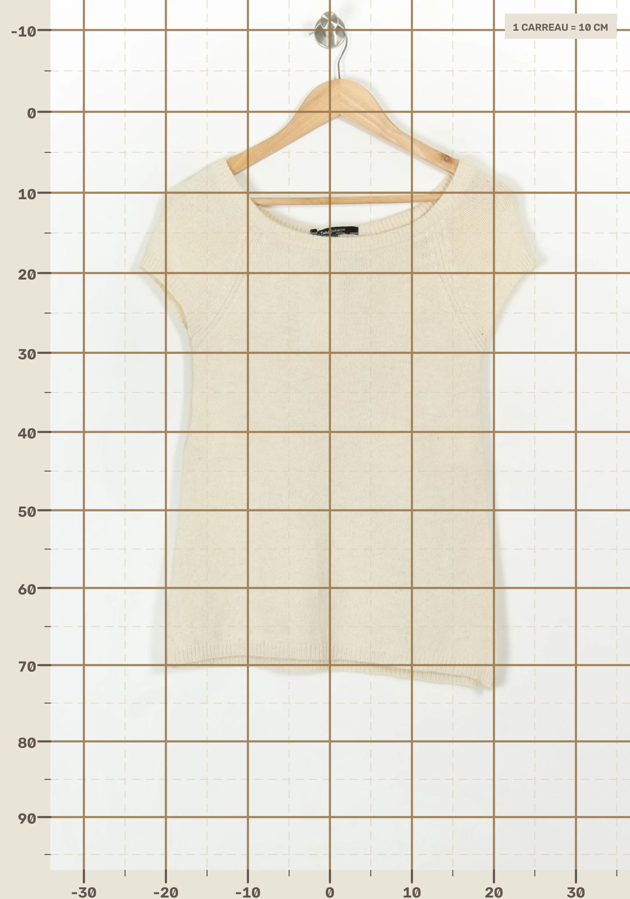 Top & tank top TARA JARMON - Seconde Main Beige