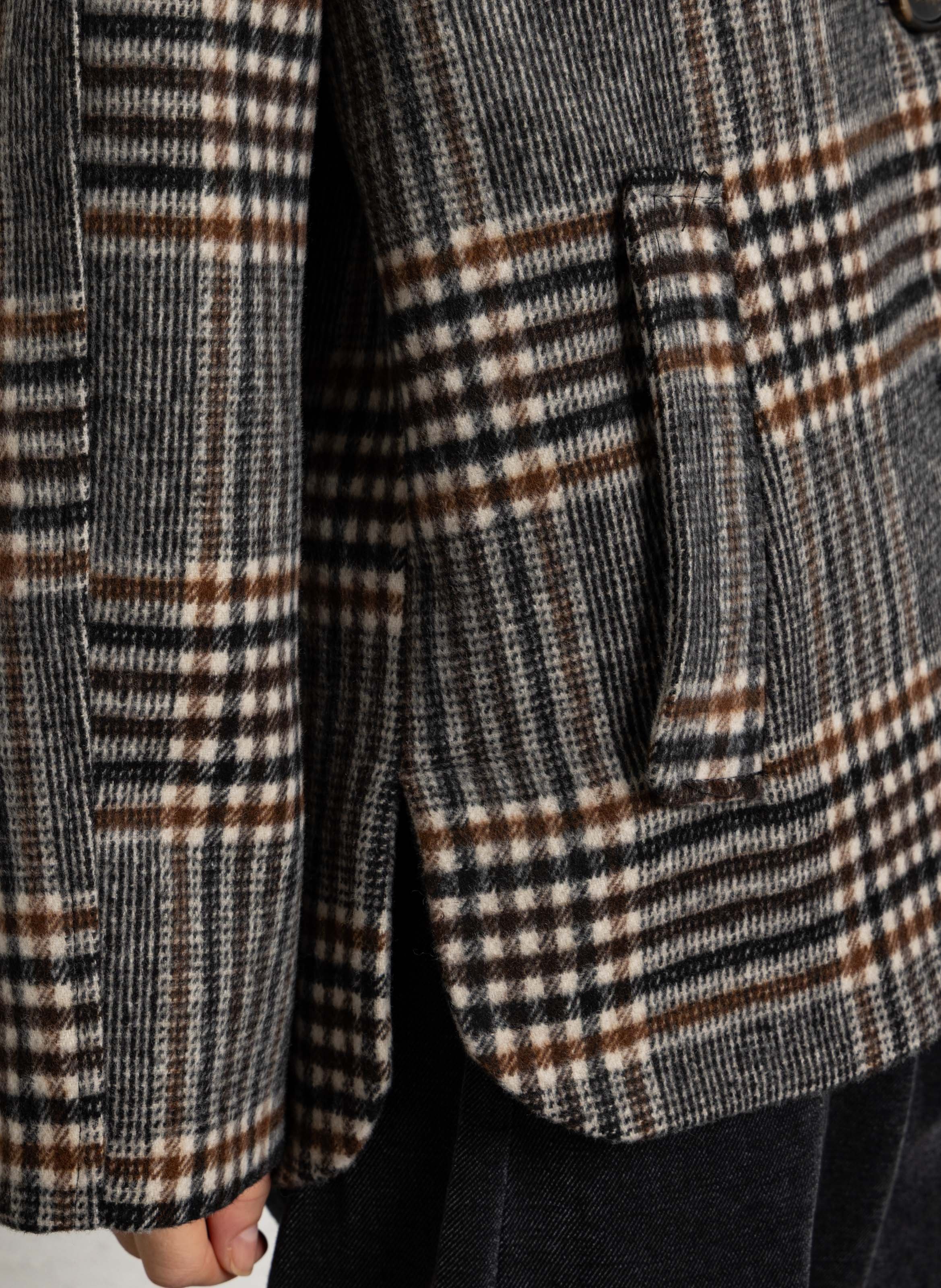 Manteau oversize boutonné PLEASE Noir