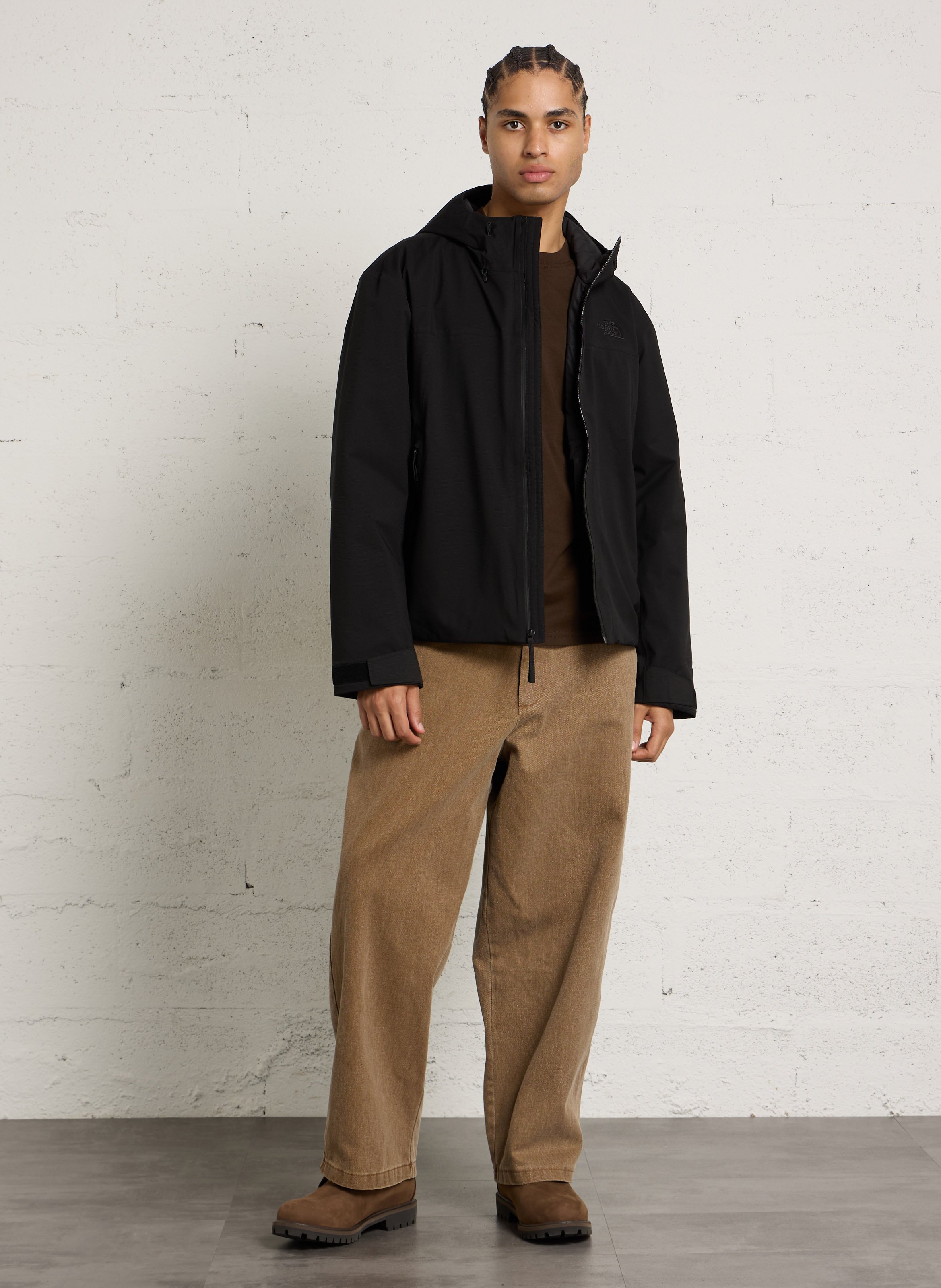 Gerade geschnittene Jacke mit Stehkragen und Kapuze THE NORTH FACE Schwarz
