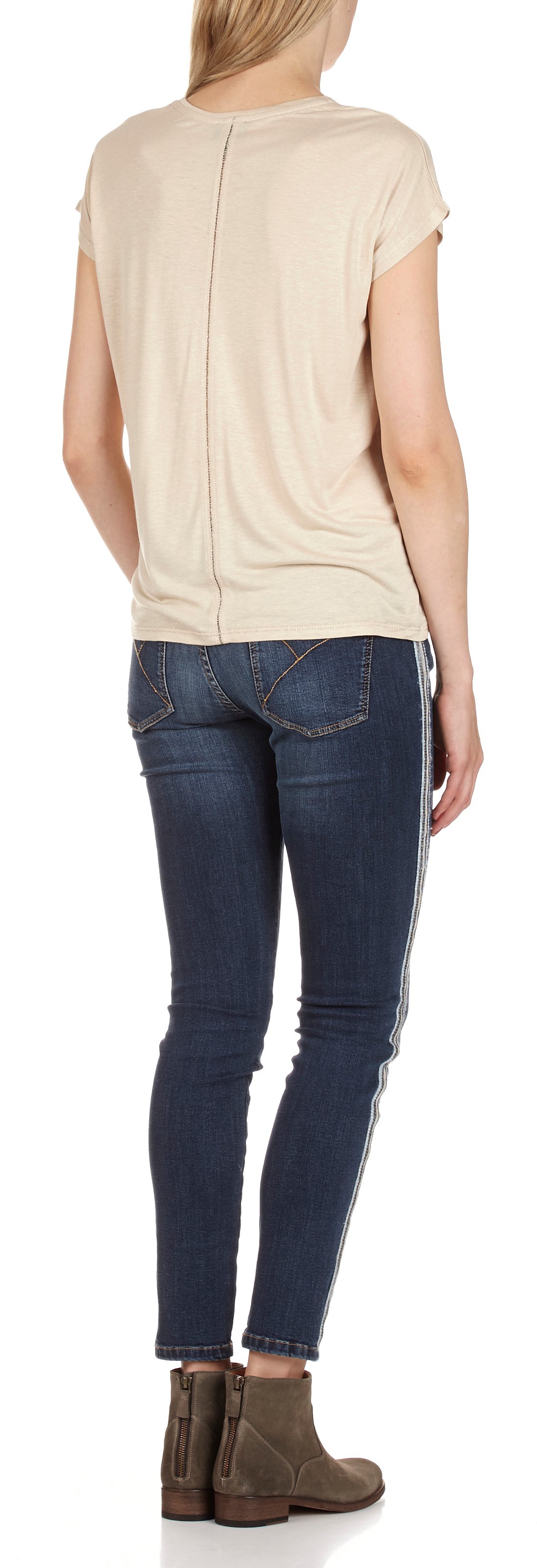 Flache Lederstiefel ANTHOLOGY PARIS Khaki