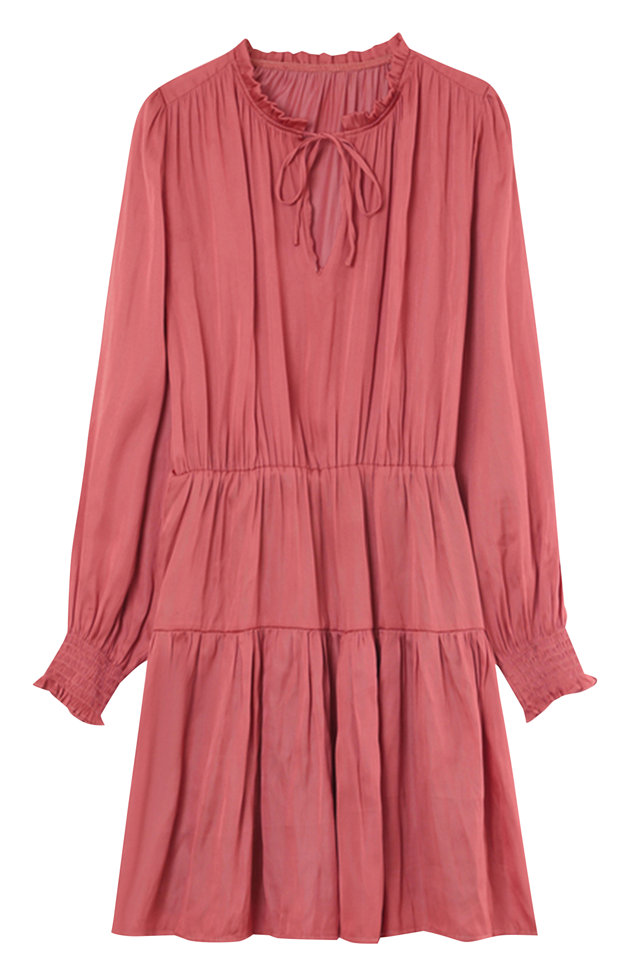 Korte, rechte jurk met ronde hals GRACE ET MILA Roze