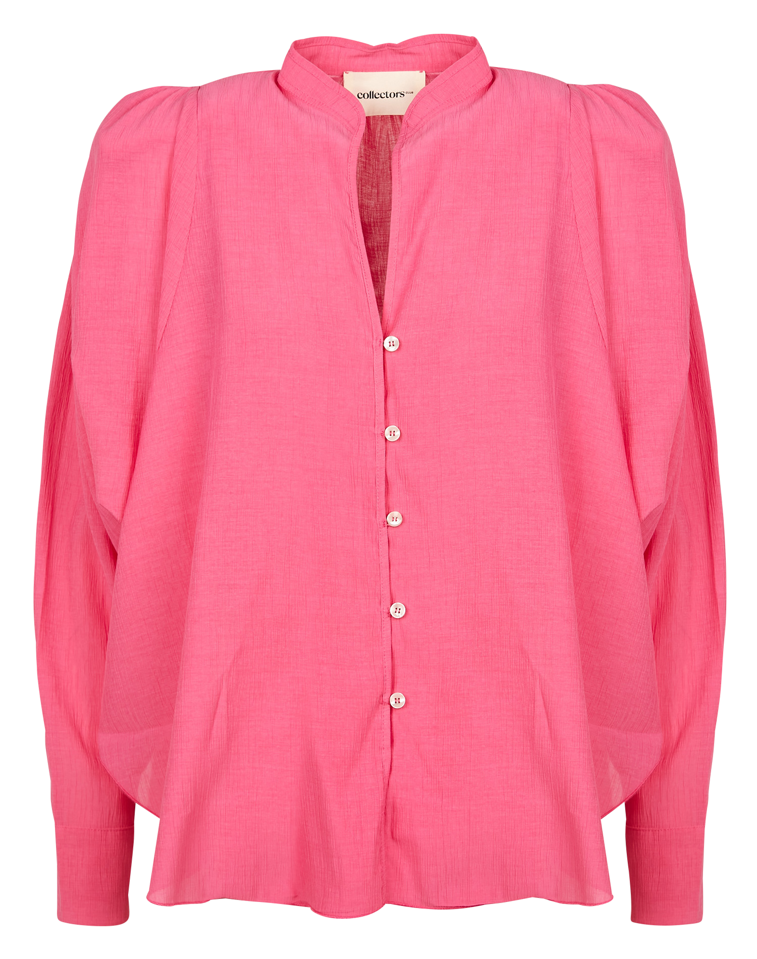 Ruimvallende blouse met V-hals COLLECTORS CLUB Roze
