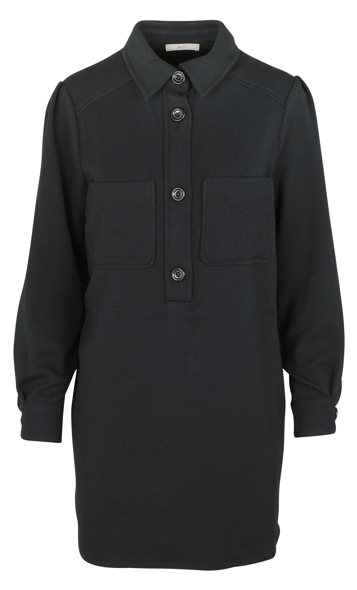 Robe courte col classique SESSUN Noir