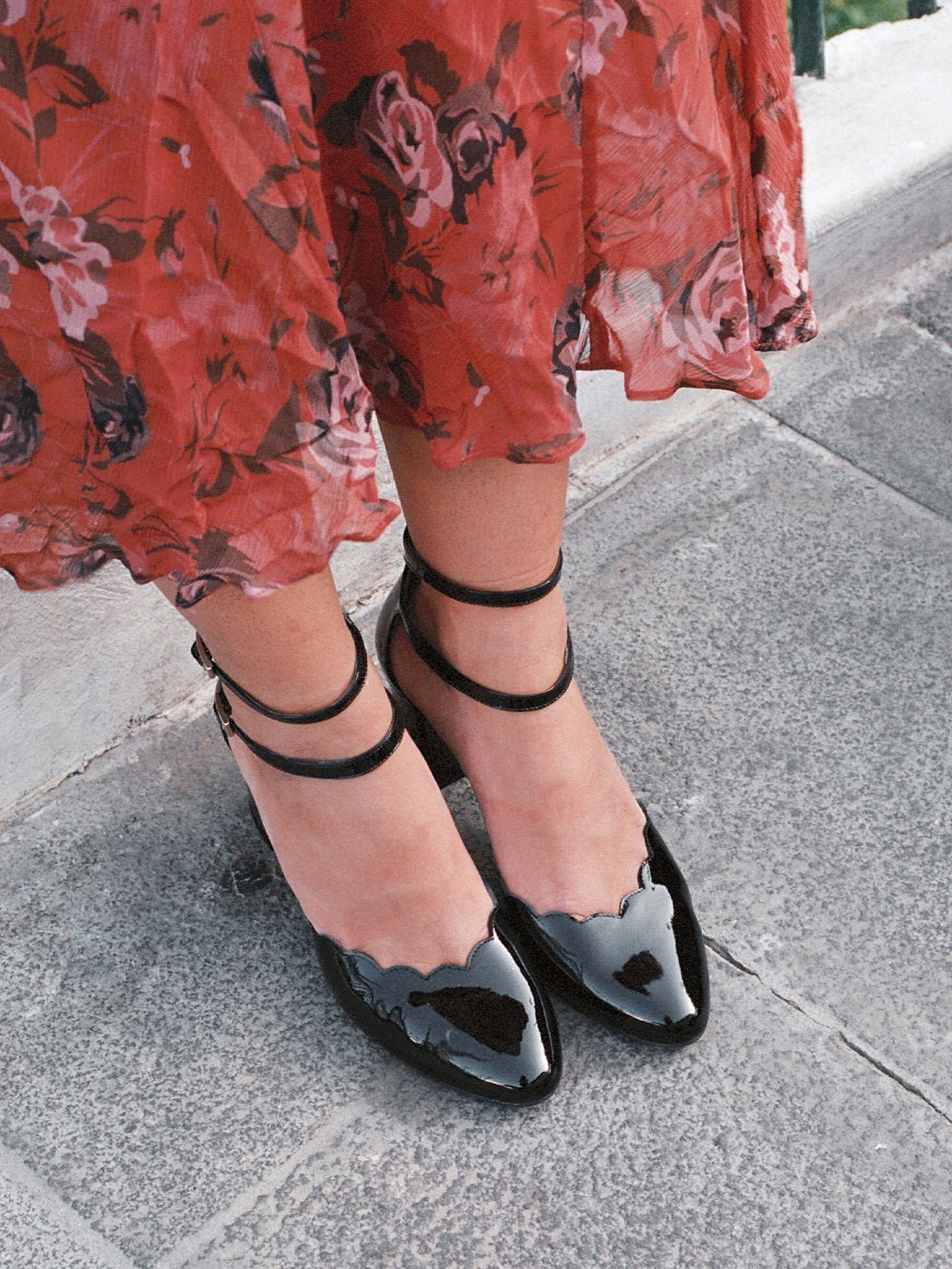 Cebibi patent leather Mary Janes with heel EMZI PARIS Black