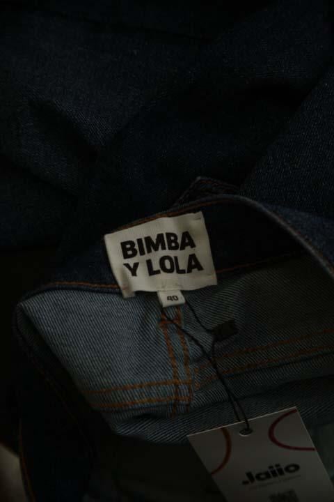 Cotton straight jeans BIMBA Y LOLA - Seconde main Blue