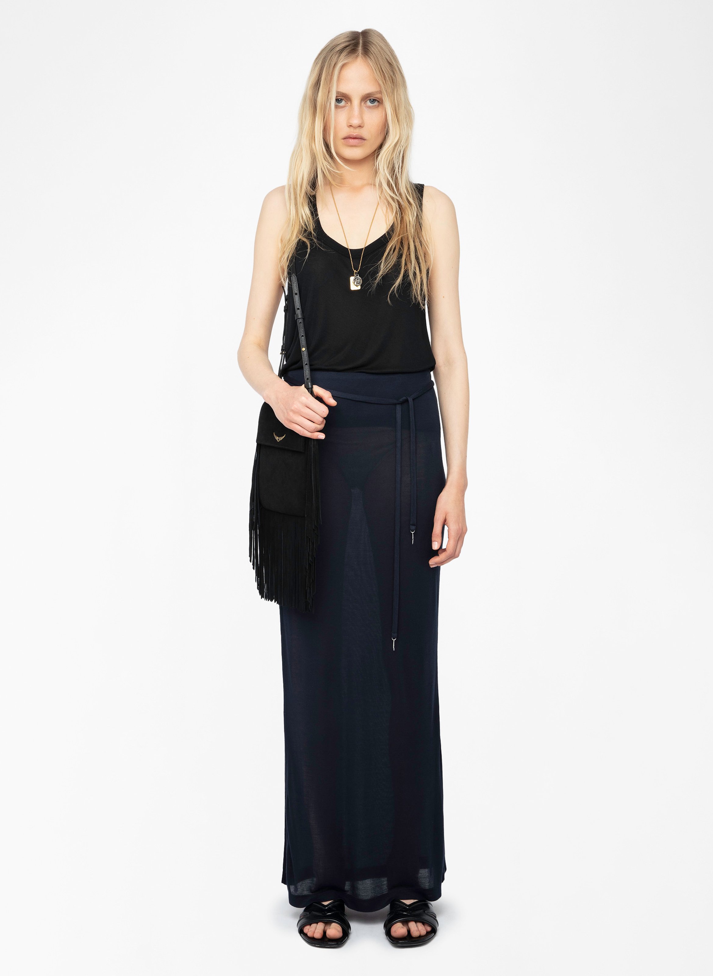 Long asymmetric skirt ZADIG&VOLTAIRE Blue