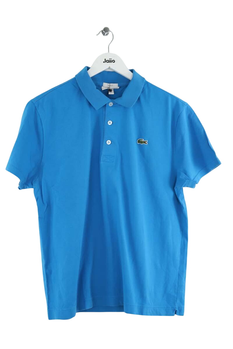 Cotton polo shirt LACOSTE - SECONDE MAIN Blue