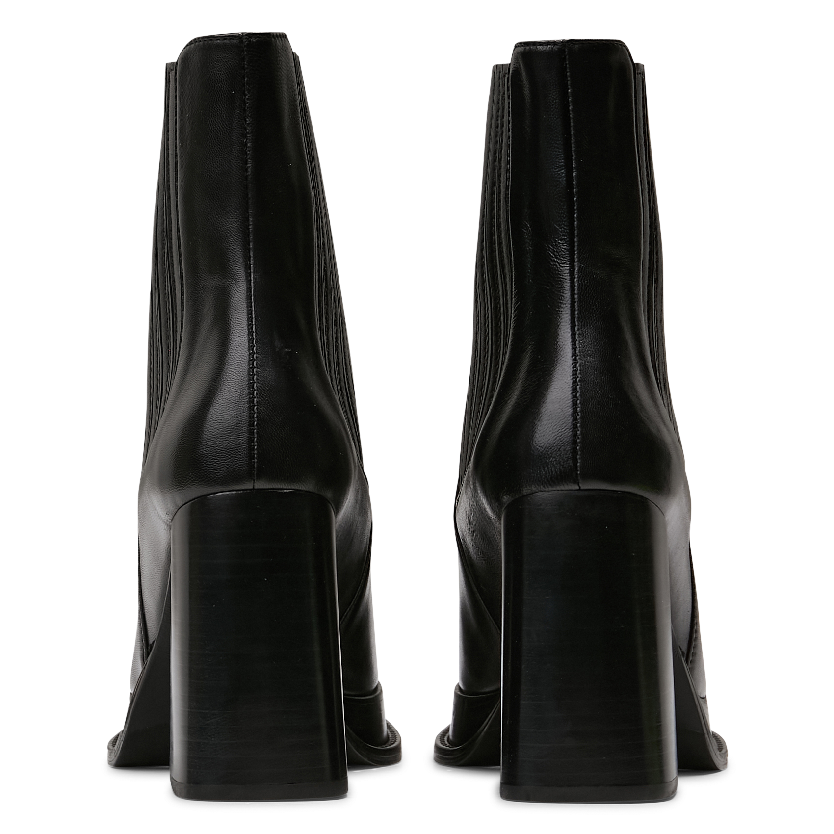 Bottines à plateformes et talons en cuir BOBBIES Noir