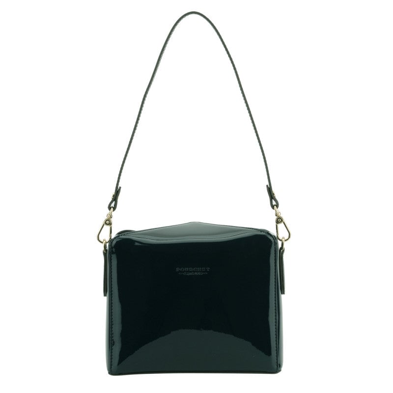 Shoulder bag - synthetic and leather POURCHET Green
