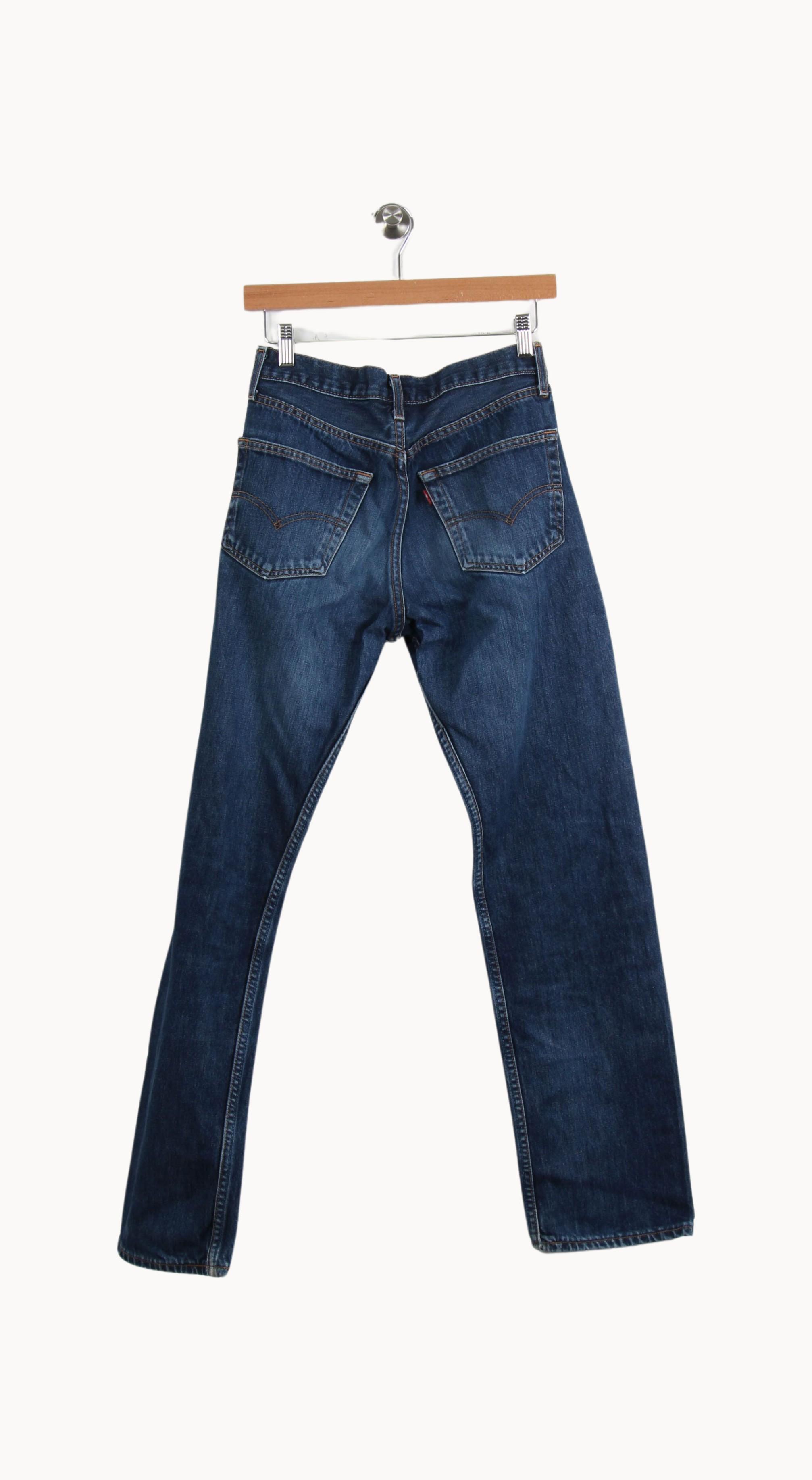 Cropped slim jeans with studs LEVI'S - Seconde main Blue