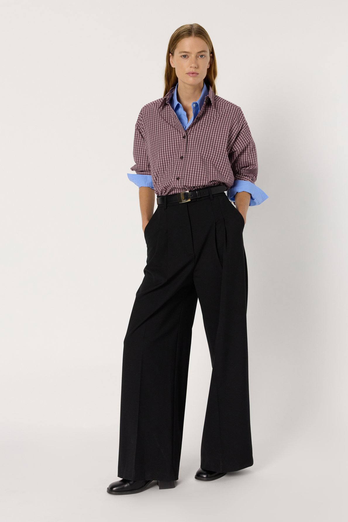 Chemise droite col classique en coton imprimé GERARD DAREL Rouge