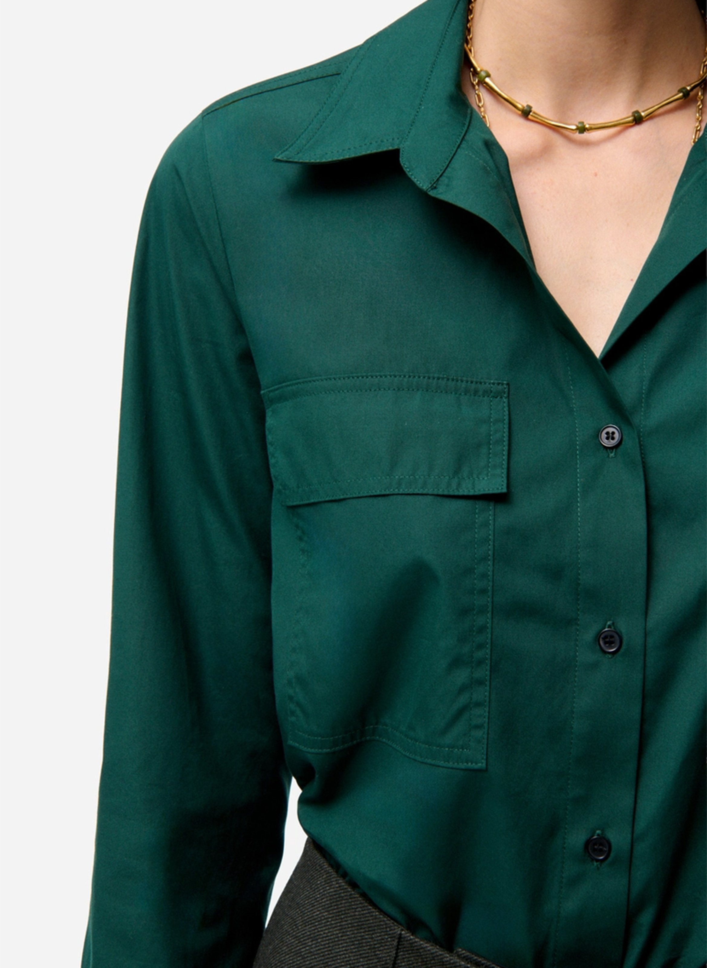 Capri plain oversized shirt VANESSA BRUNO Green